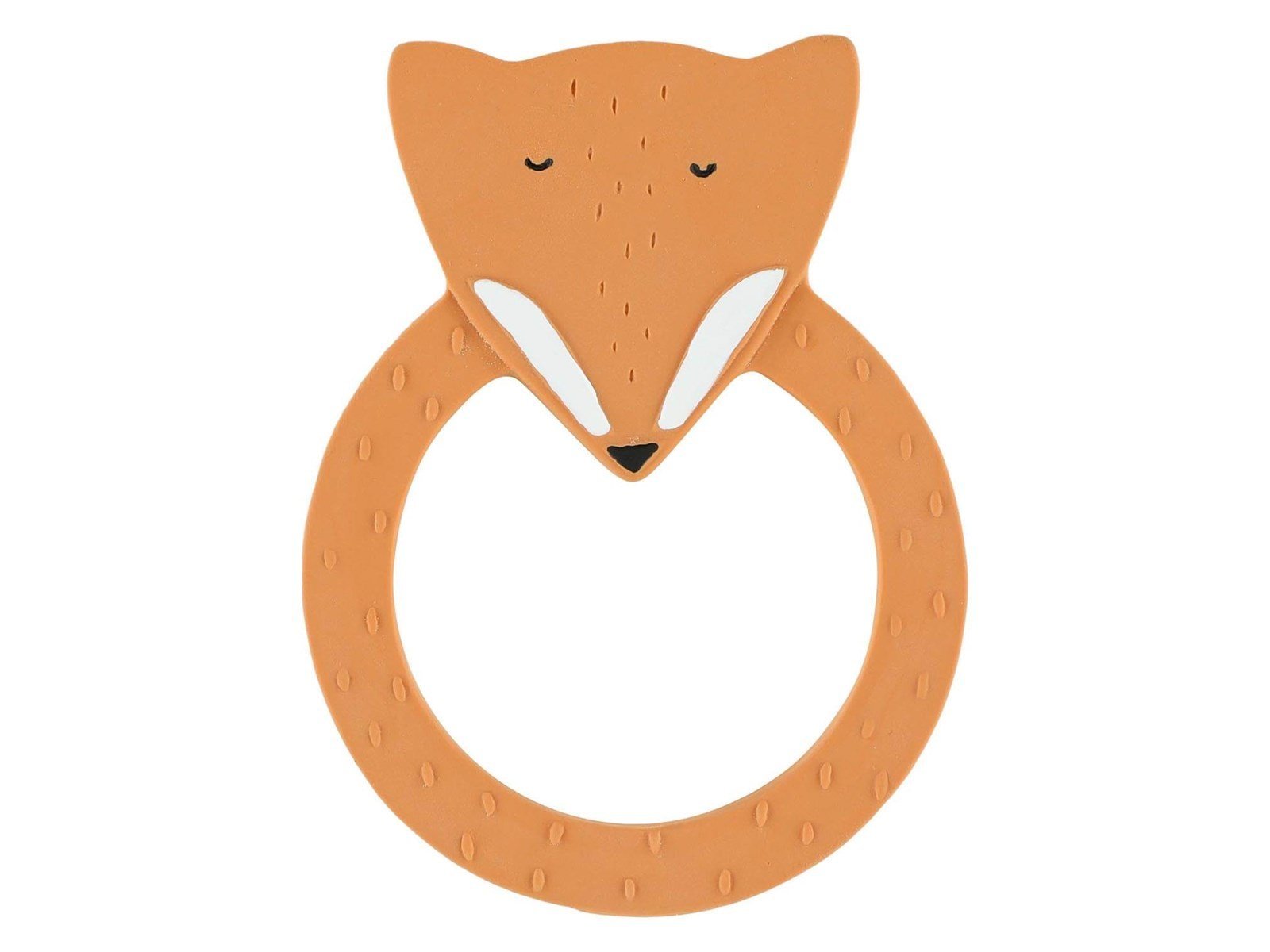 Trixie Baby Natural Rubber Round Teething Ring - Mr. Fox