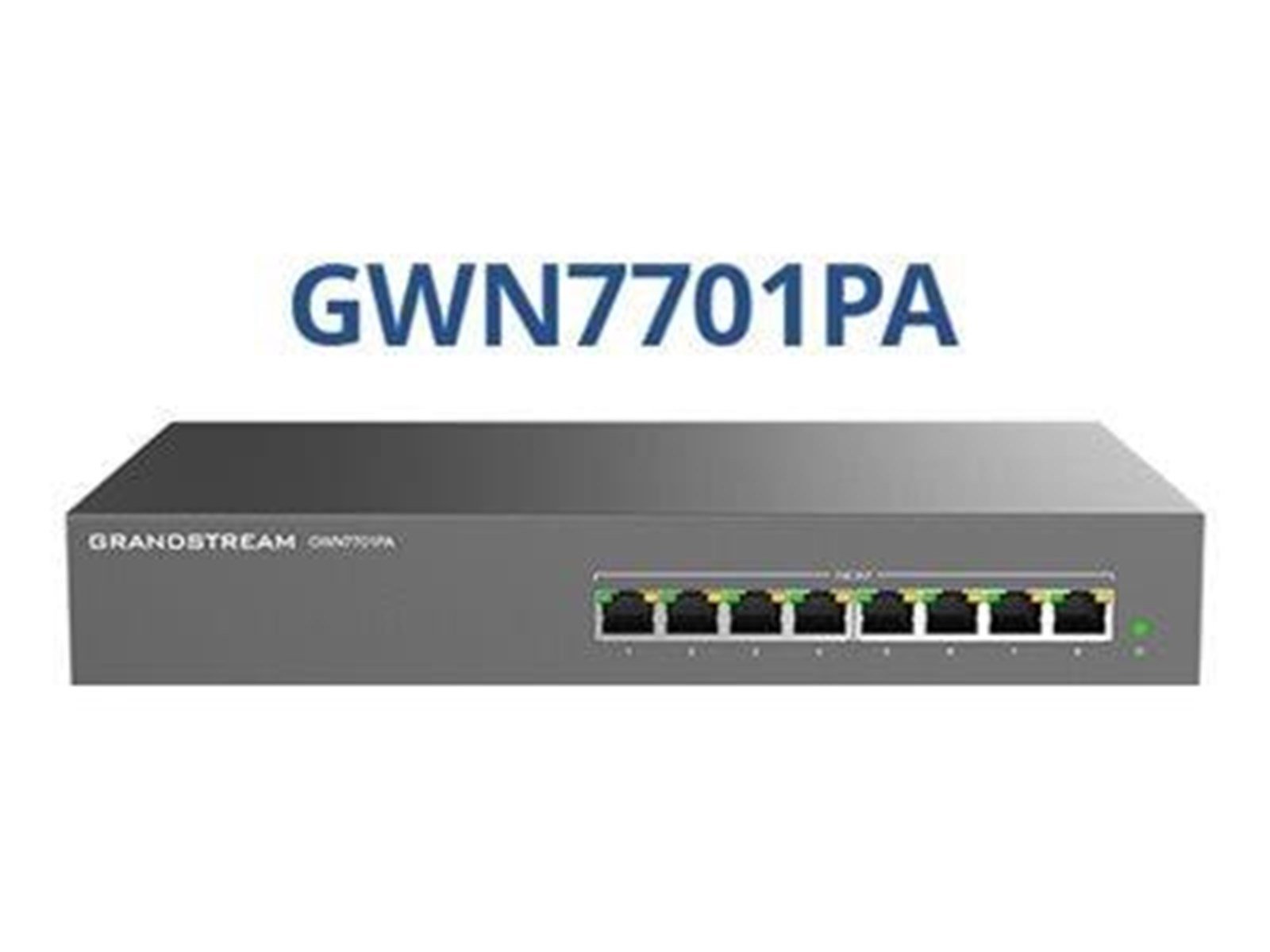 Grandstream GWN7700 Series GWN7701PA - switch - 8 ports - unmanaged