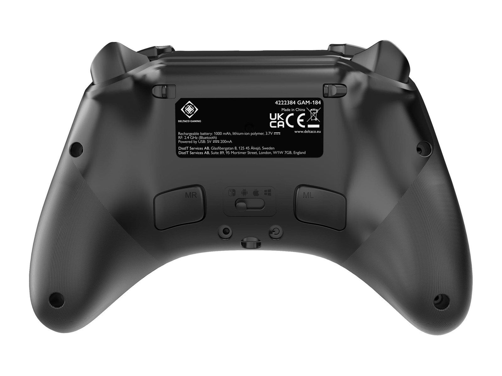 Deltaco Gaming Draadloze RGB Controller PC/Switch - Wired Controller - Android