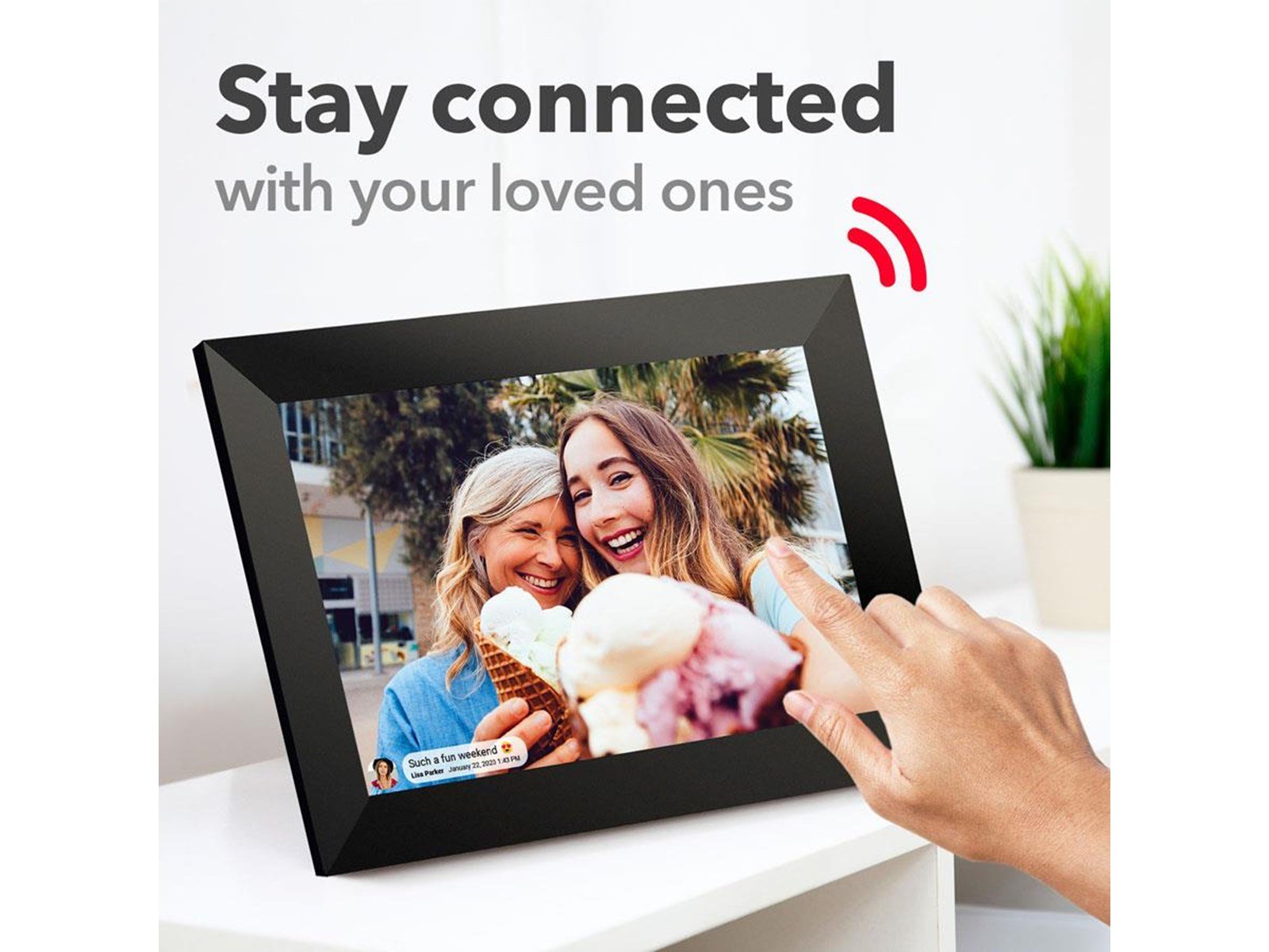 Lippa 15.6  Frameo - Digital photo frame Black