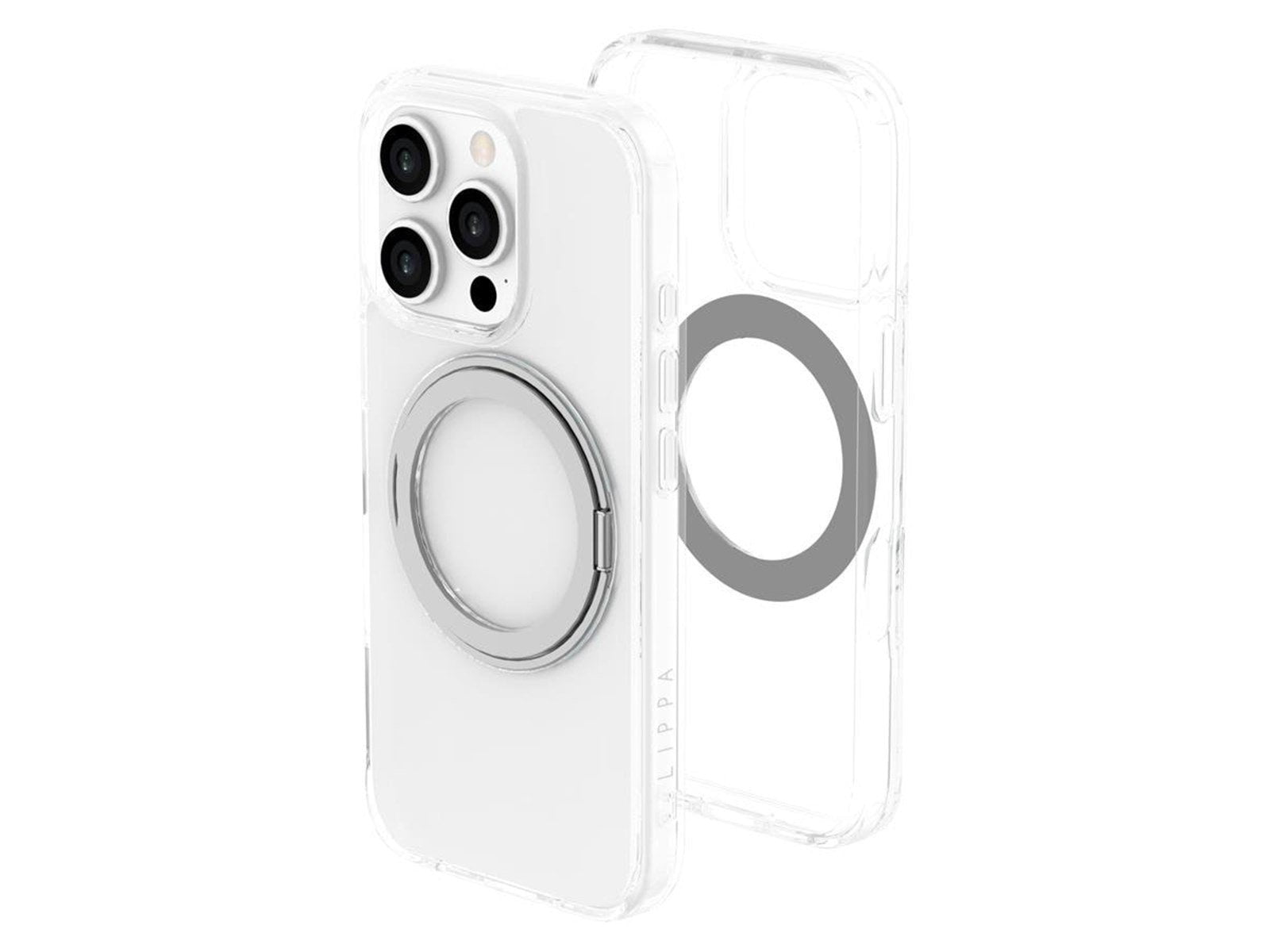 Lippa MagSafe 360° roterende iPhone 16 Pro Cover Clear