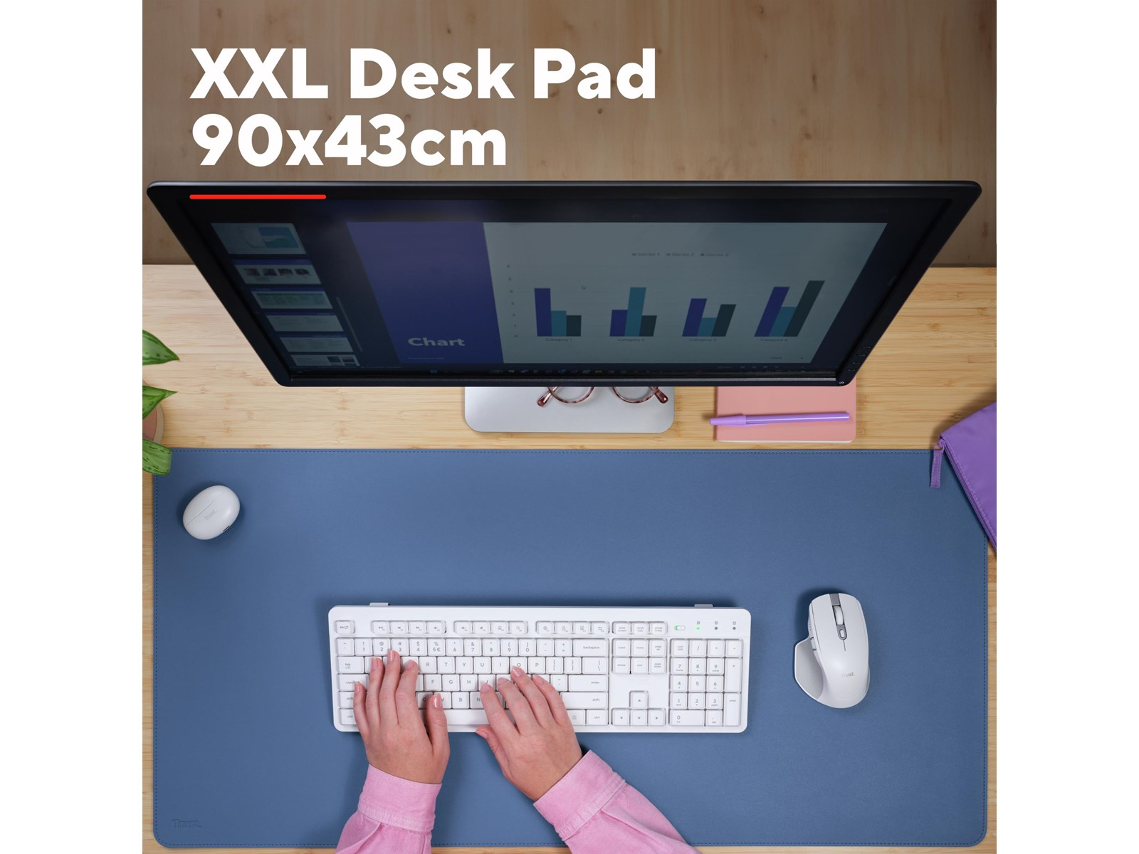Trust Benya XXL Desk Pad - Blue