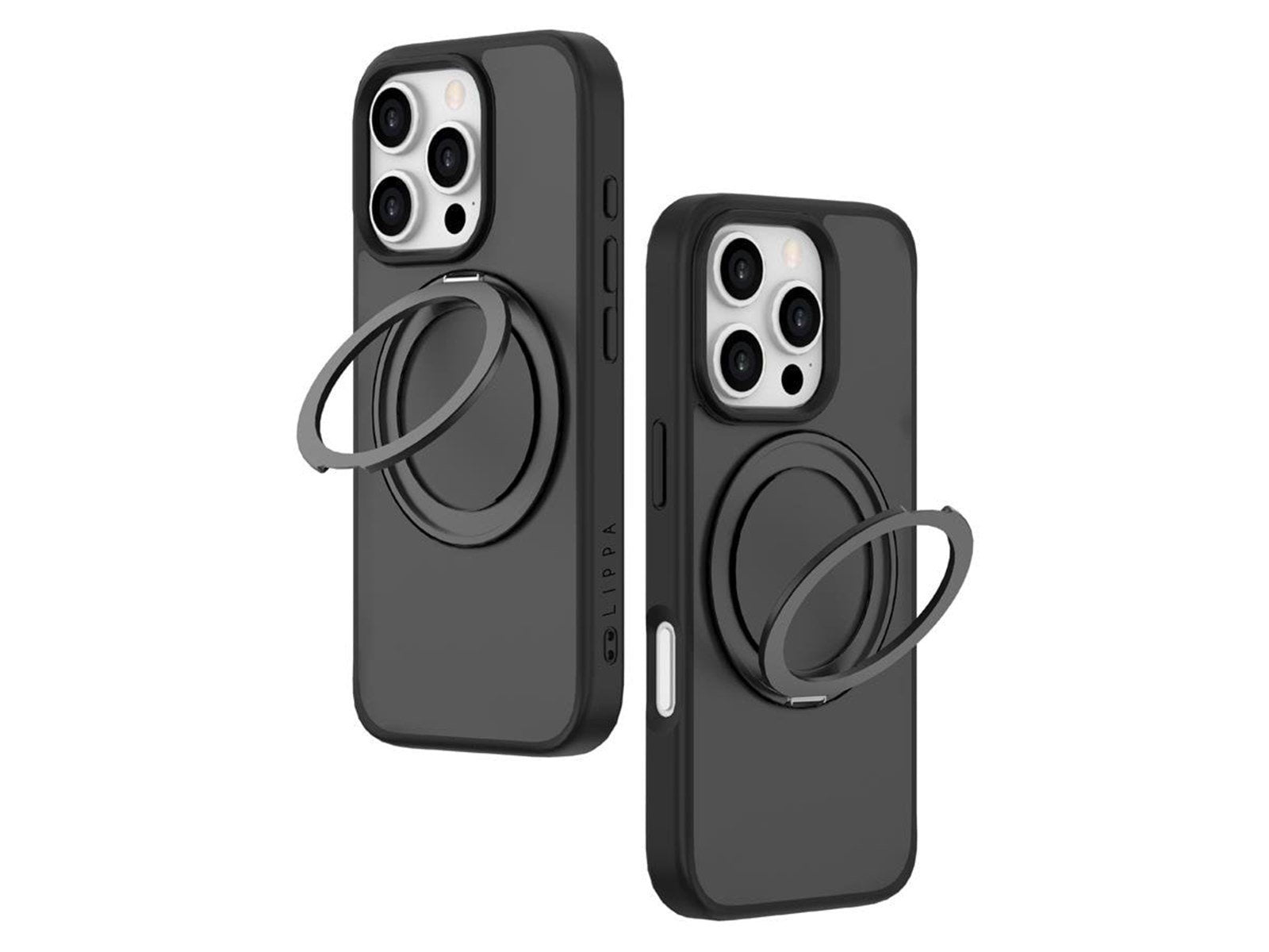 Lippa MagSafe 360 rotating iPhone 16 Pro Cover Black
