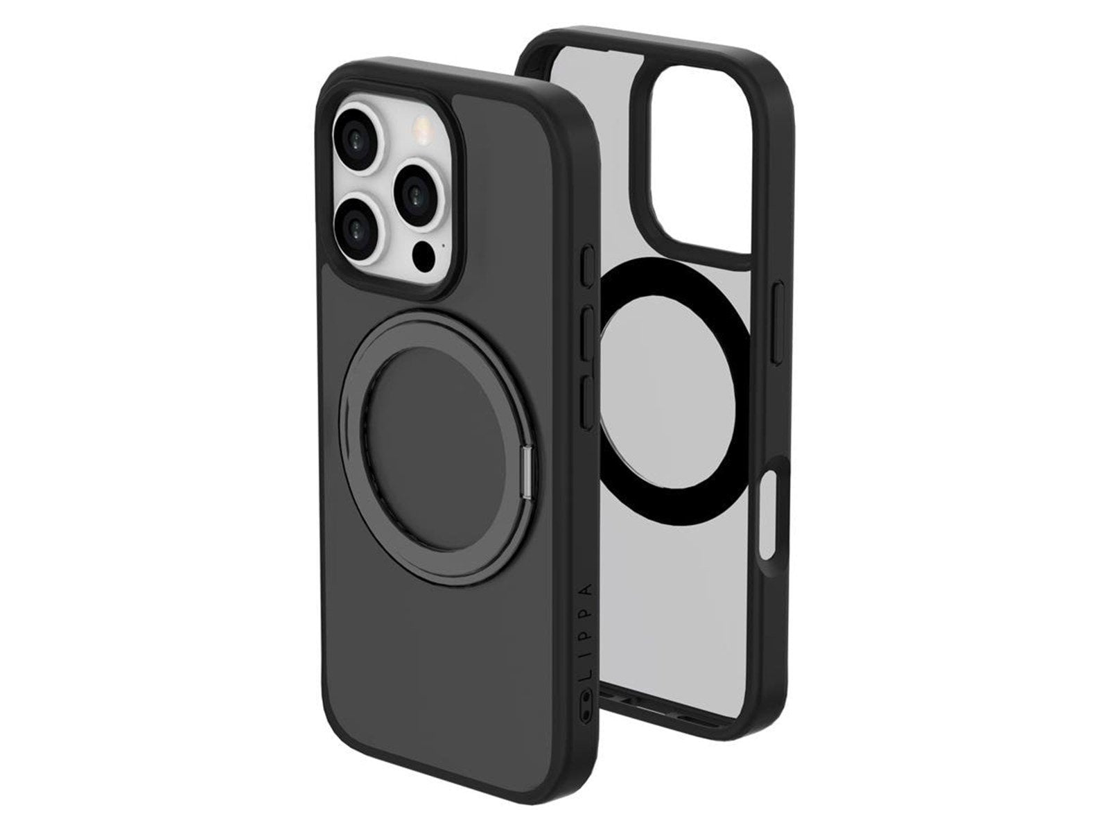 Lippa MagSafe 360 rotating iPhone 16 Pro Cover Black