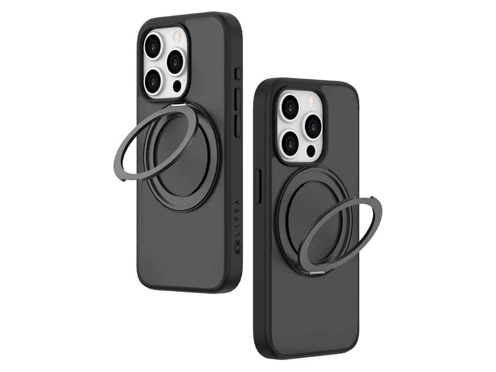 Lippa MagSafe 360 rotating iPhone 15 Pro Cover Black