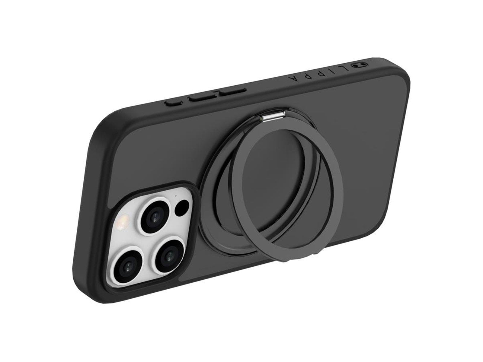 Lippa MagSafe 360 rotating iPhone 15 Pro Cover Black