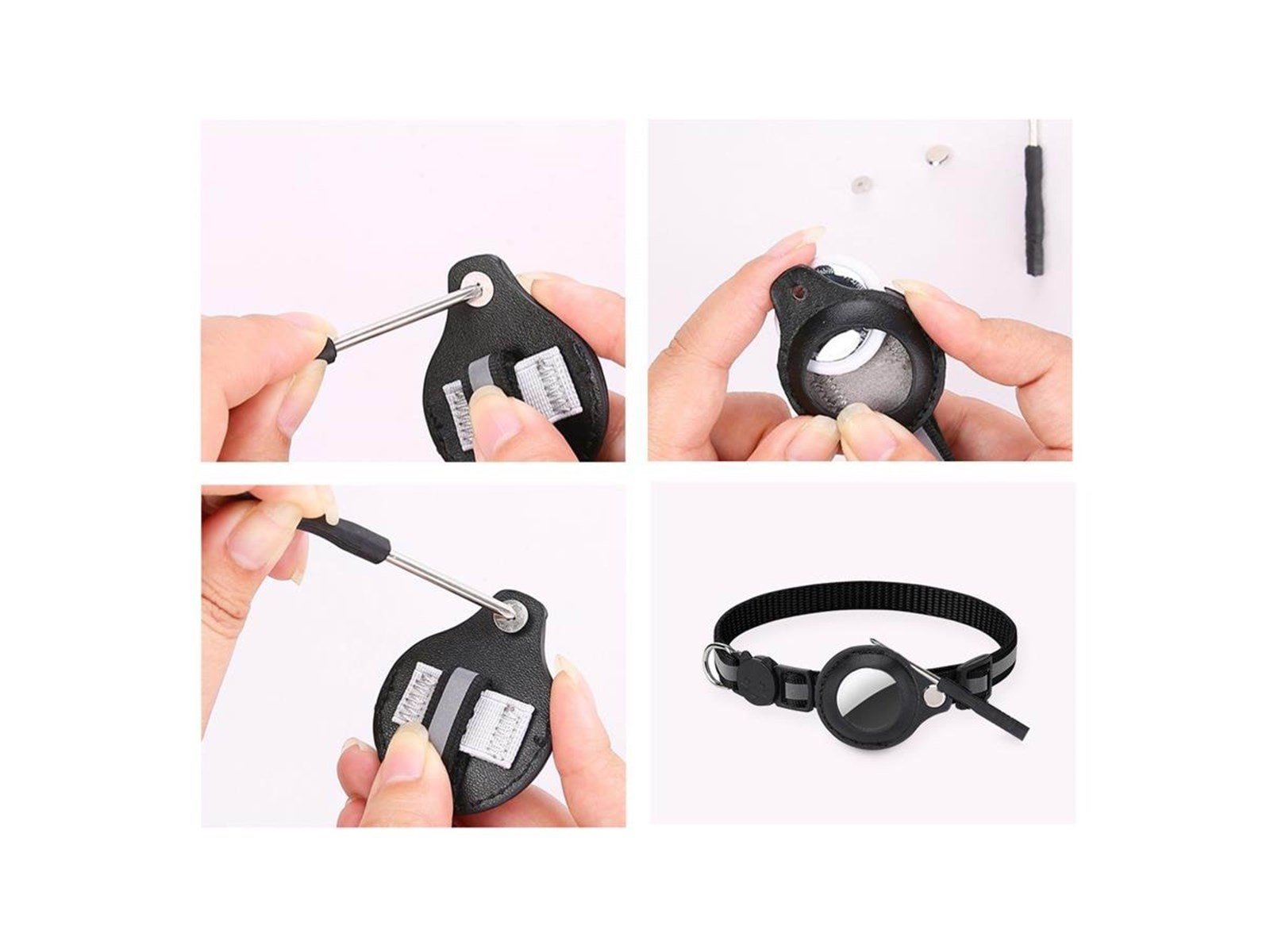 Lippa Collar for Cats and Dogs 22-32 cm Black