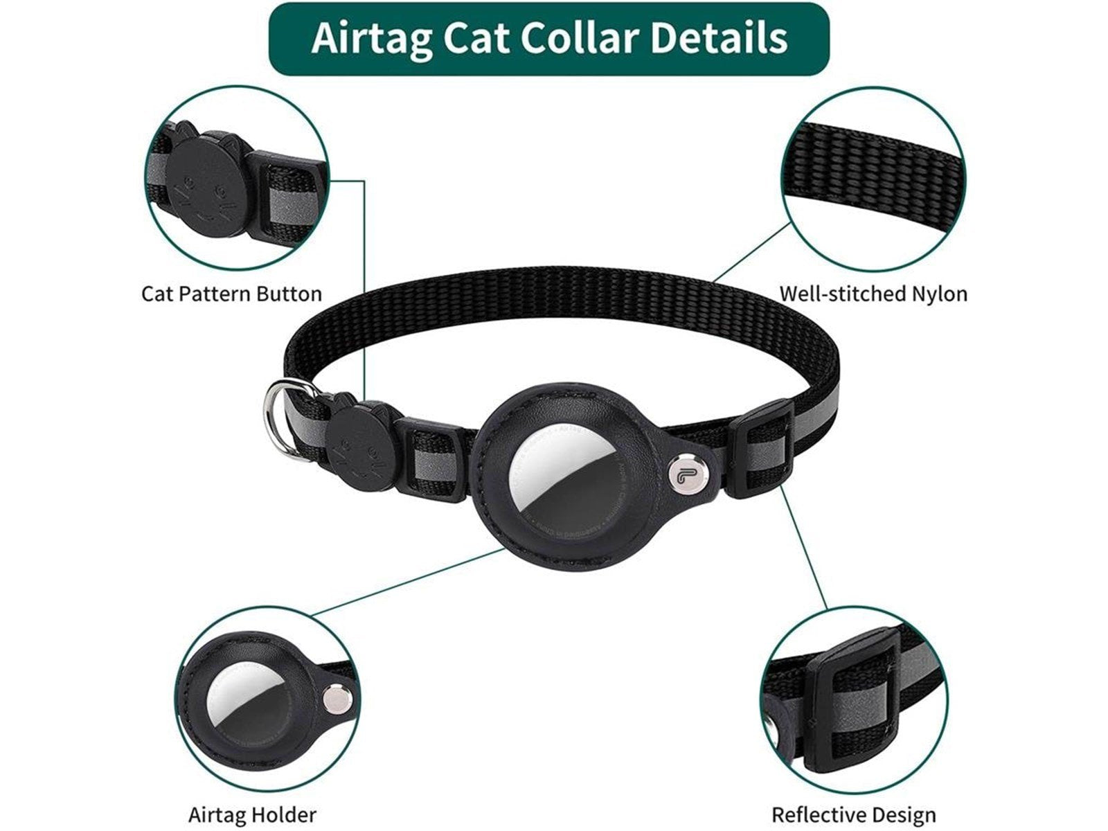 Lippa Collar for Cats and Dogs 22-32 cm Black