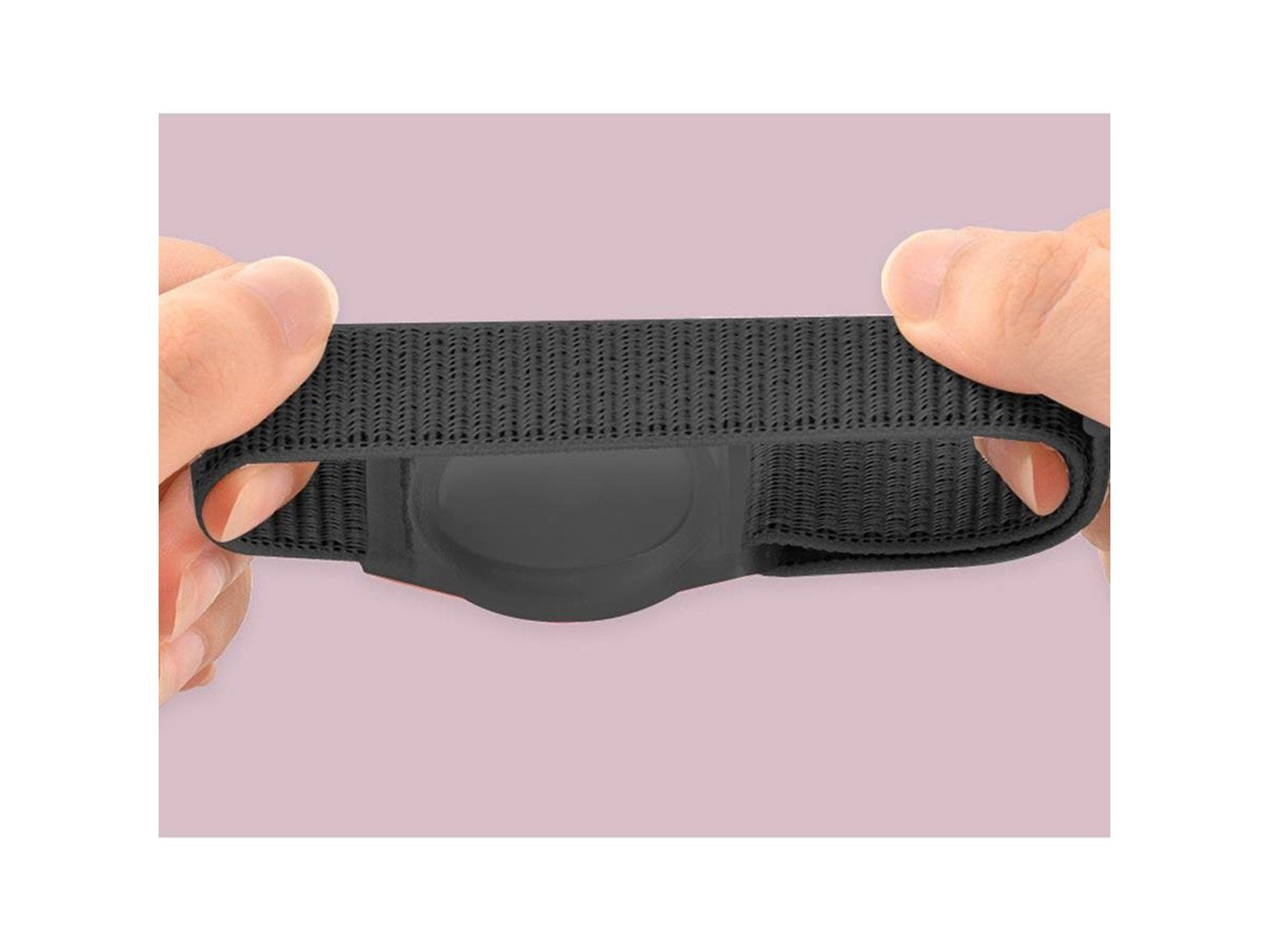 Lippa Nylon Wristband for AirTag and Smart Finder – Black
