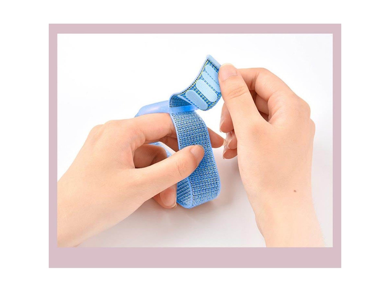 Lippa Nylon Wristband for AirTag and Smart Finder – Blue