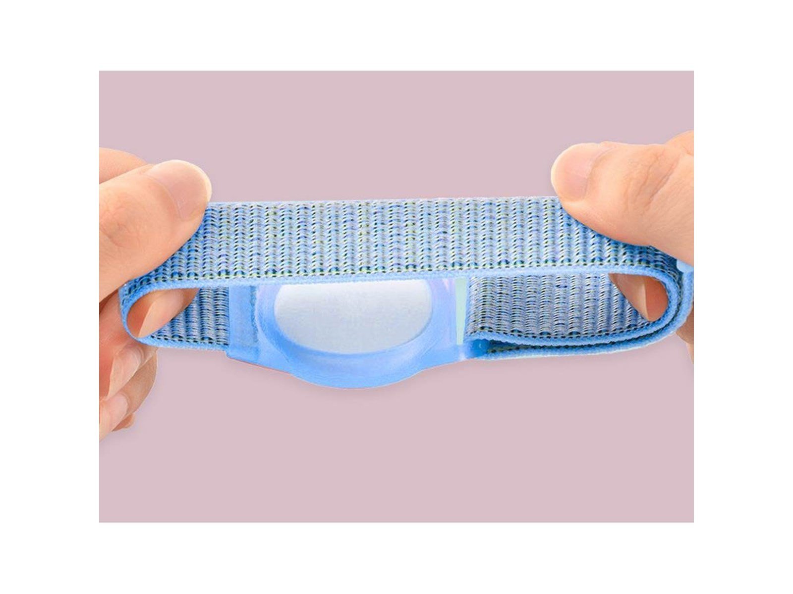 Lippa Nylon Wristband for AirTag and Smart Finder – Blue