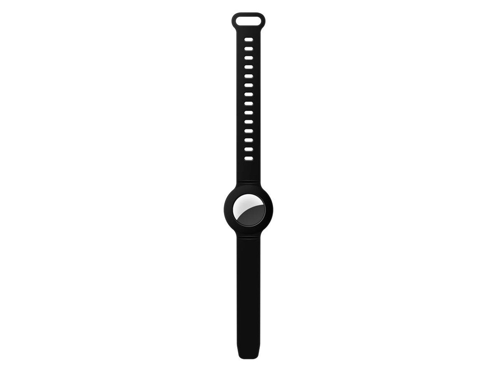 Lippa Silicone Wristband for AirTag and Smart Finder Black