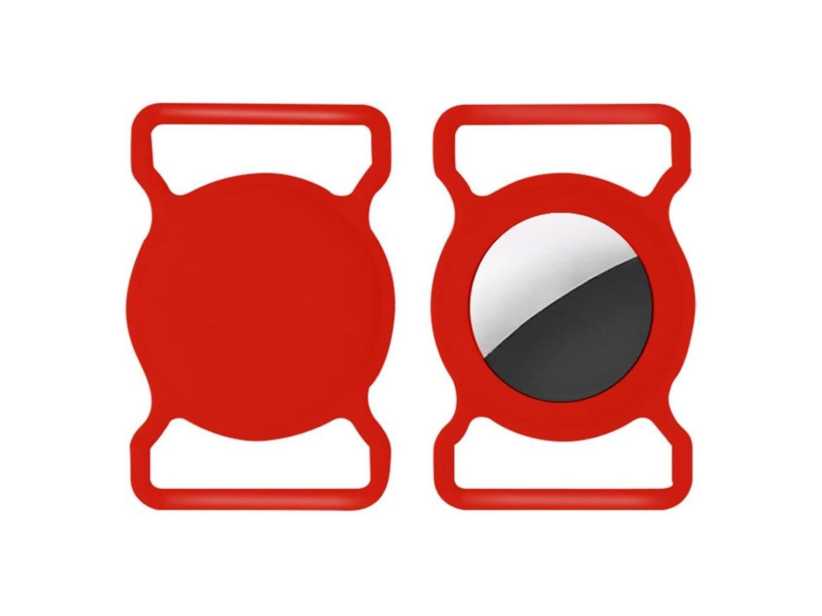 Lippa Collar Holder for AirTag and Smart Finder - Red