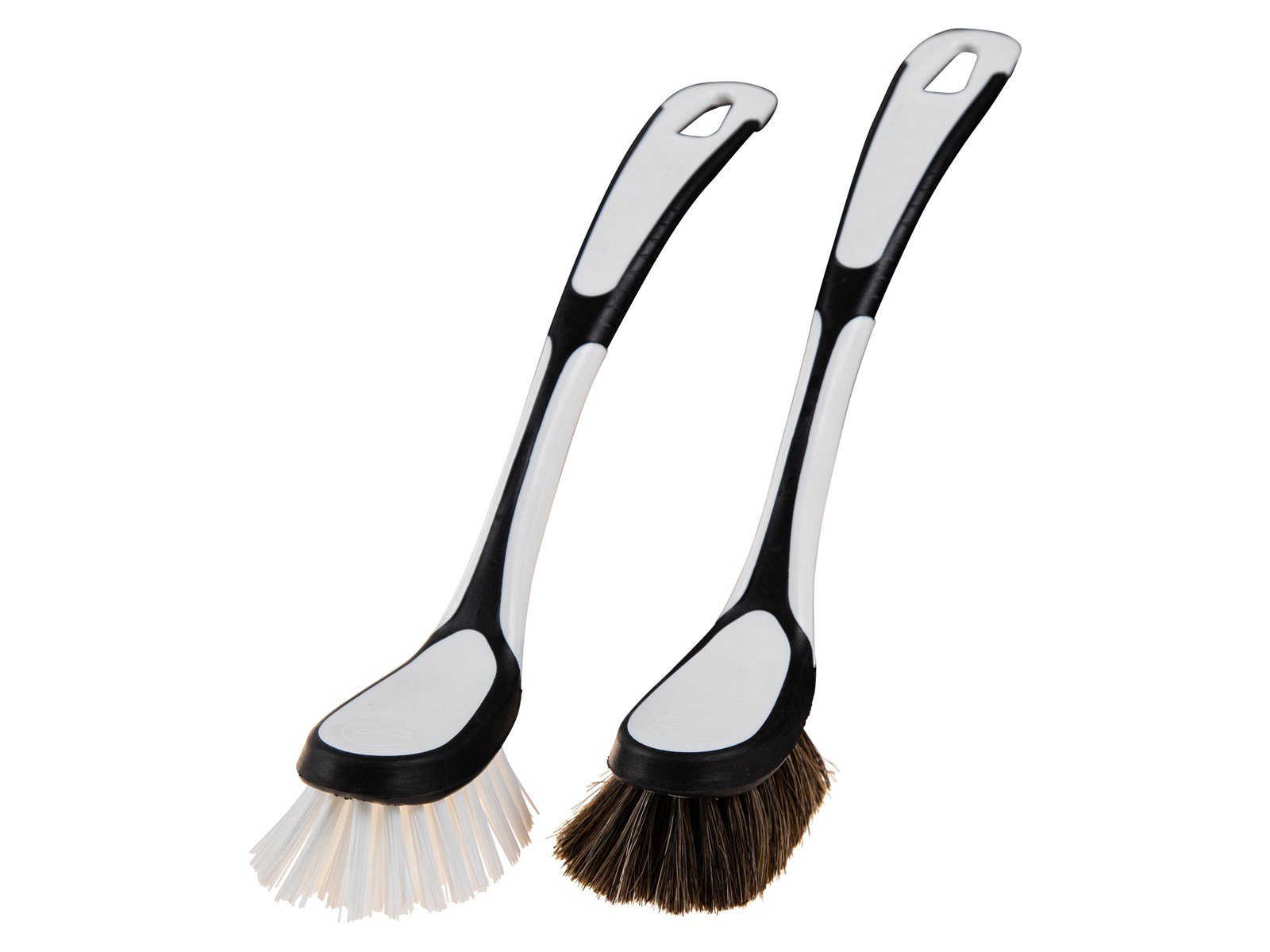 G.Funder Dishwashing brush with real clean hair. Handle in plastic and biorubber.