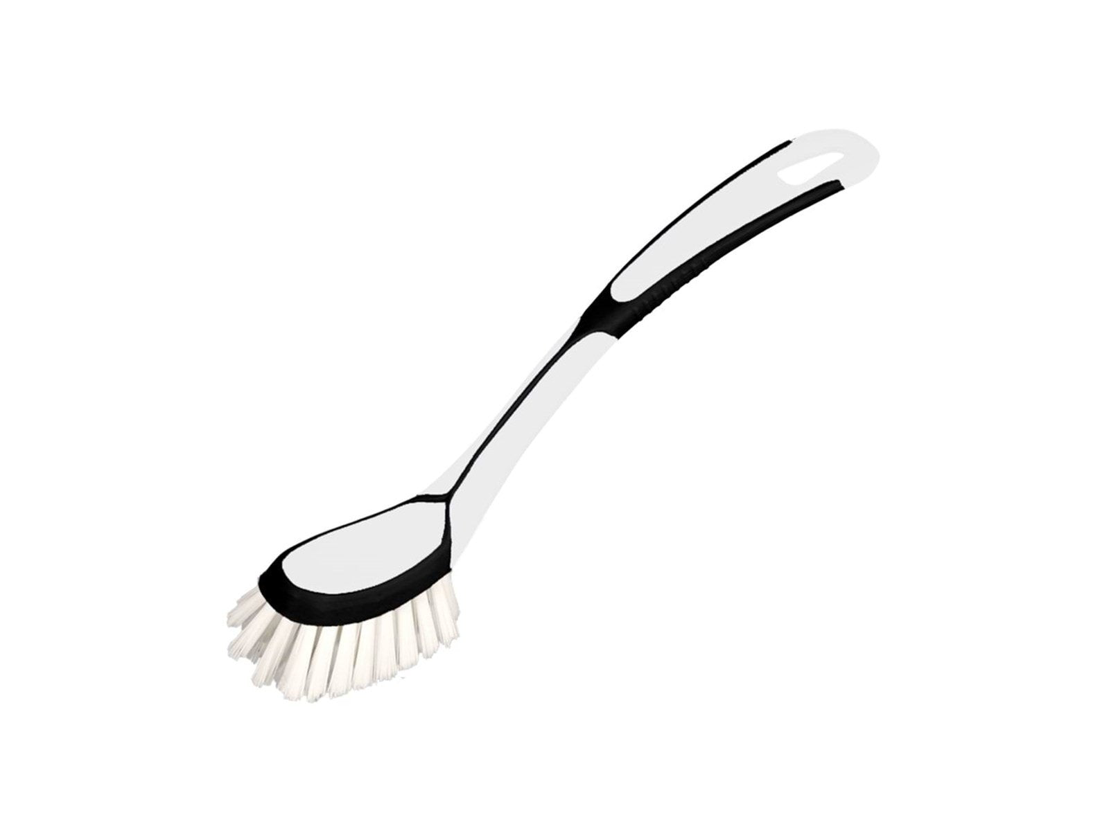 G.Funder Dishwashing brush with nylon bristles. 2-component handle in plastic and biorubber.