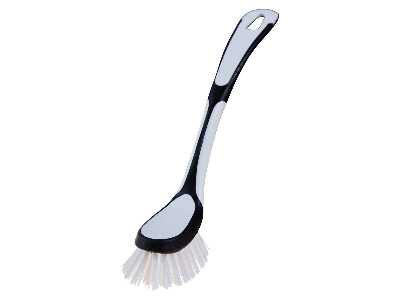 G.Funder Dishwashing brush with nylon bristles. 2-component handle in plastic and biorubber.