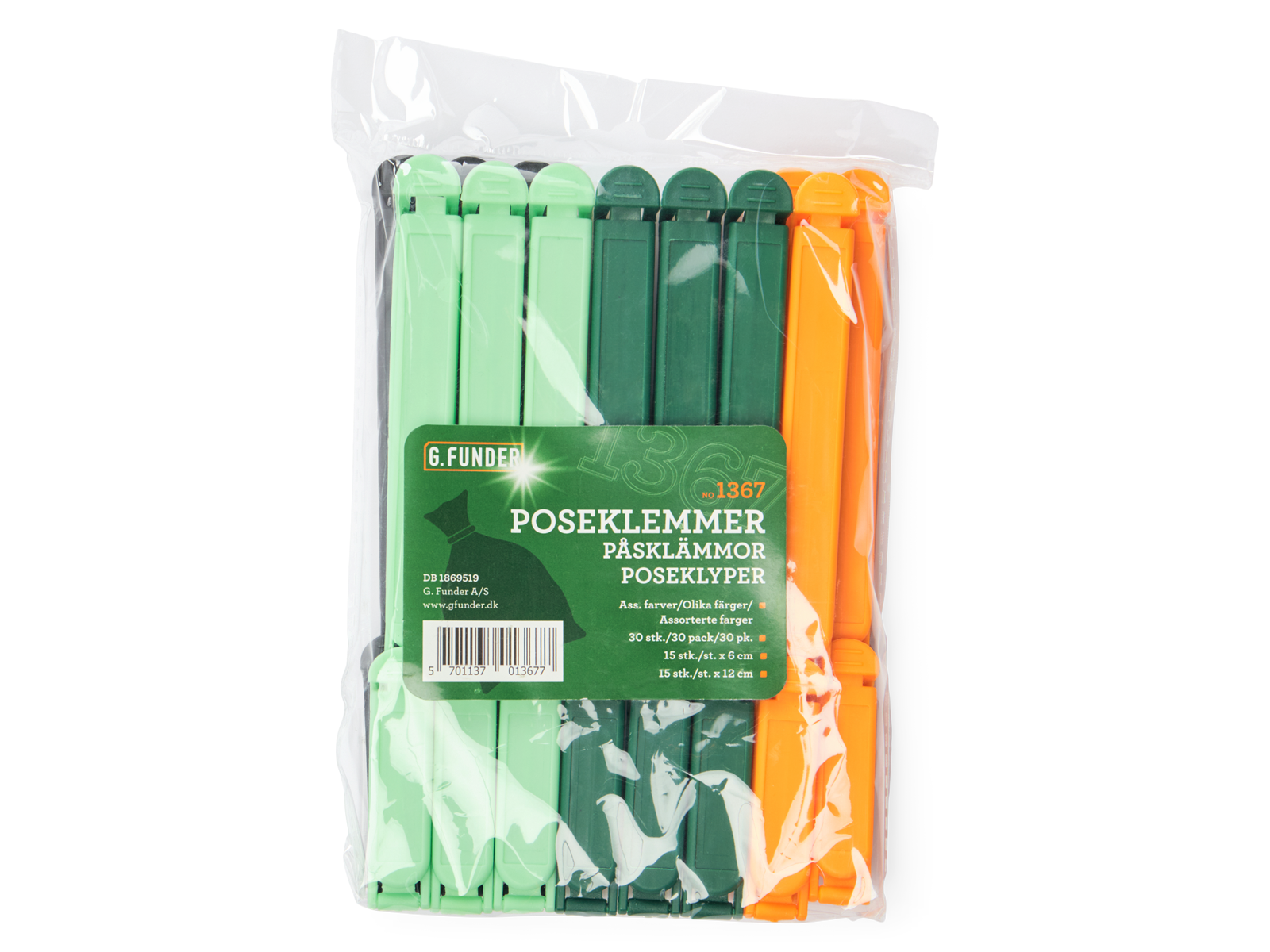 G.Funder Bag clips 30 pcs