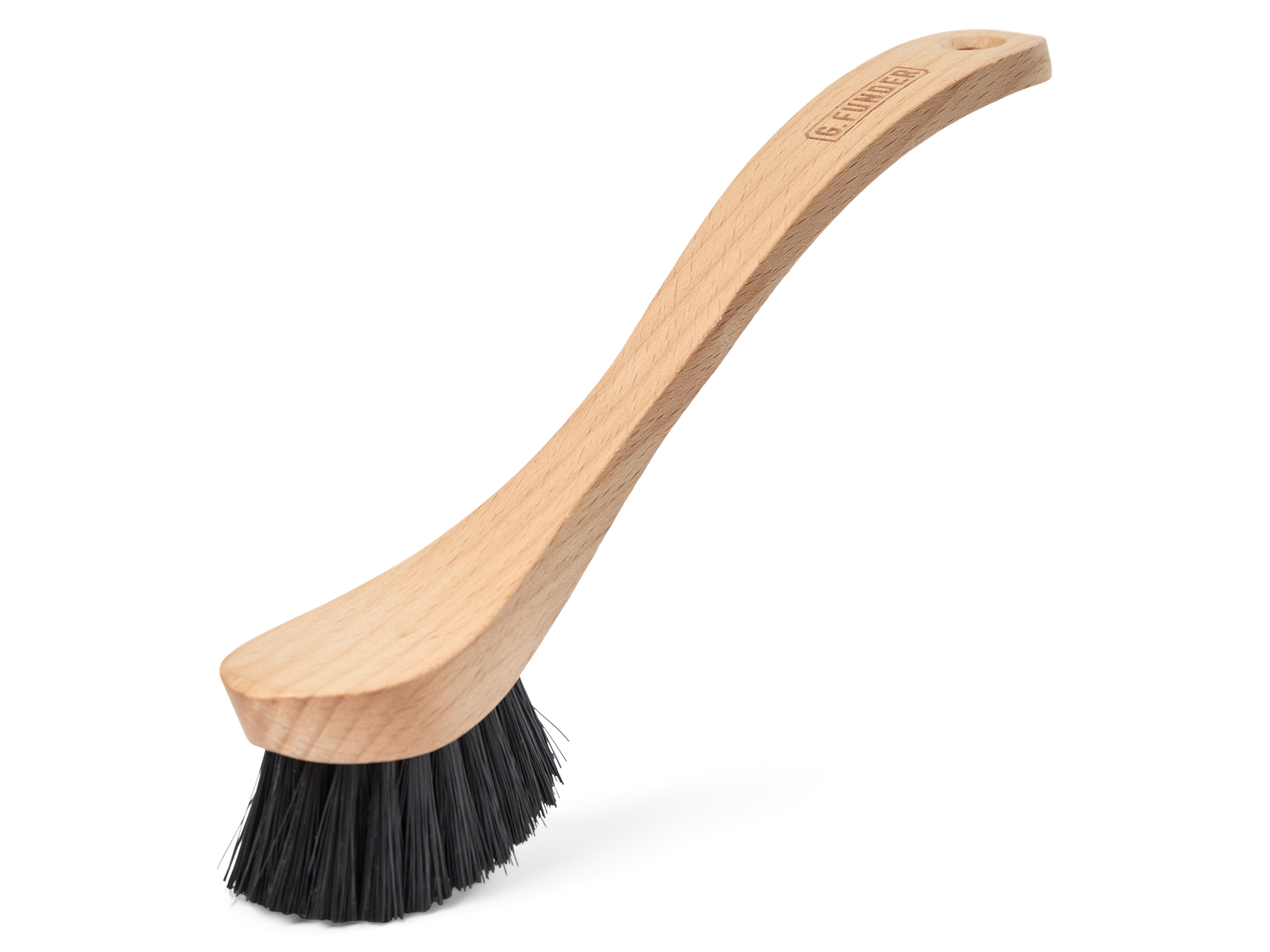 G.Funder Dishwashing brush in FSC® certified beech wood with black stiff PP bristles