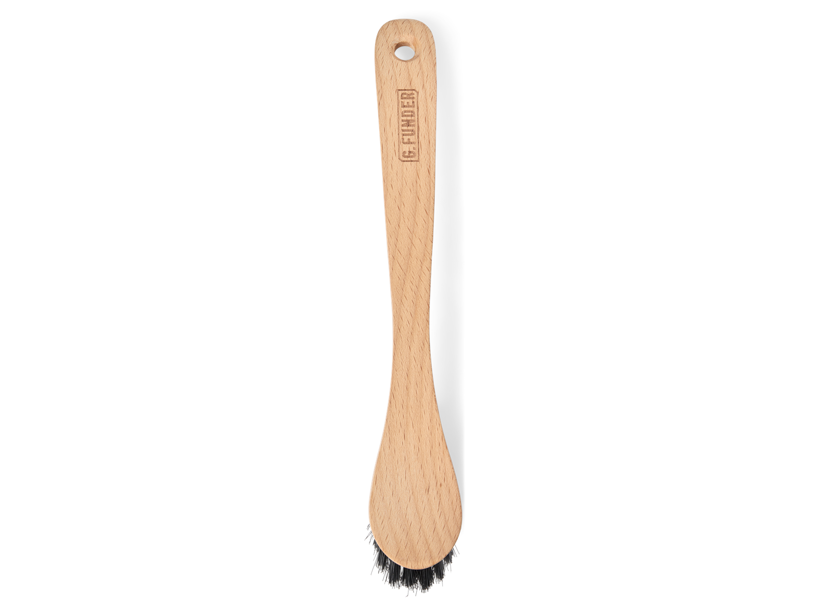 G.Funder Dishwashing brush in FSC® certified beech wood with black stiff PP bristles