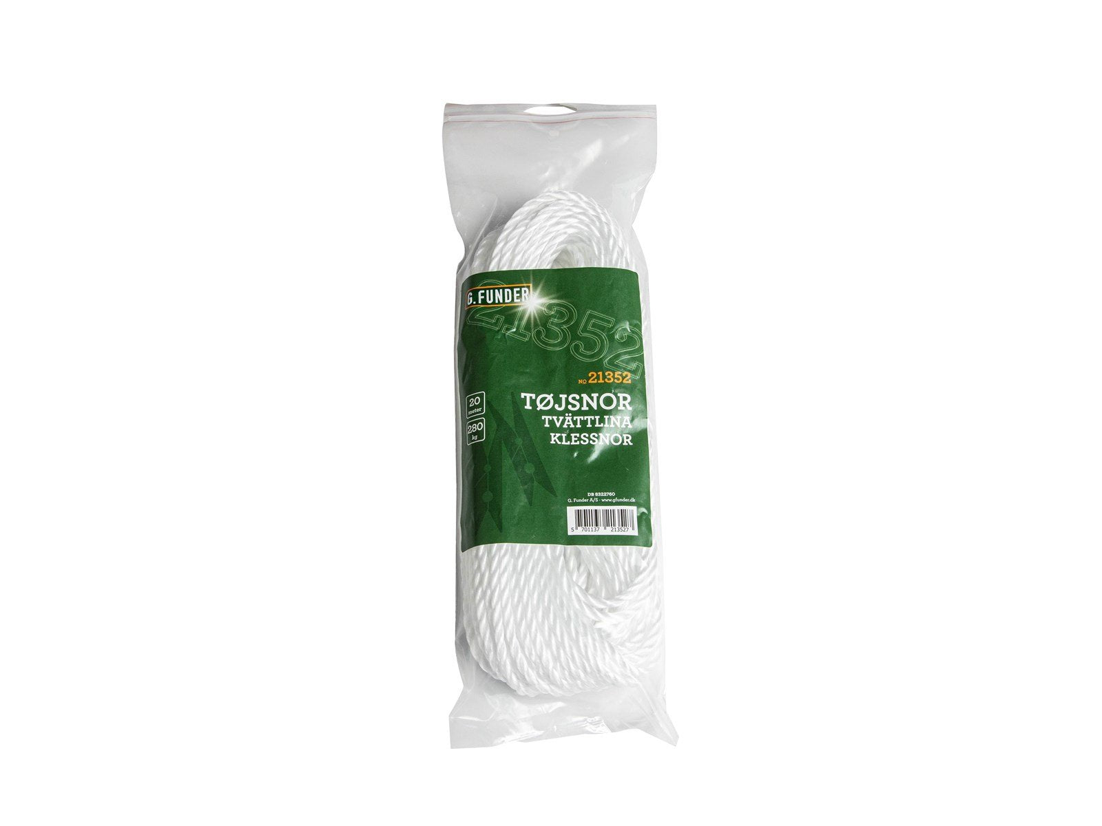 G.Funder Clothesline white Danaflex 4 mm 20 meters