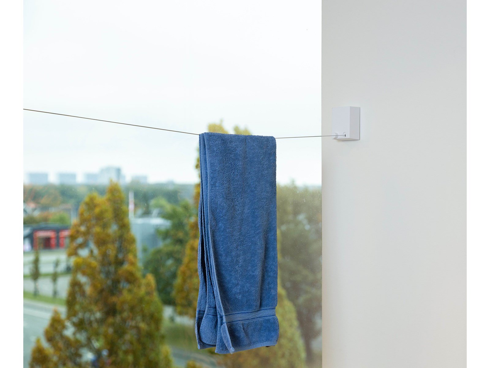 G.Funder Retractable drying line 1-wire 4 meters clothesline