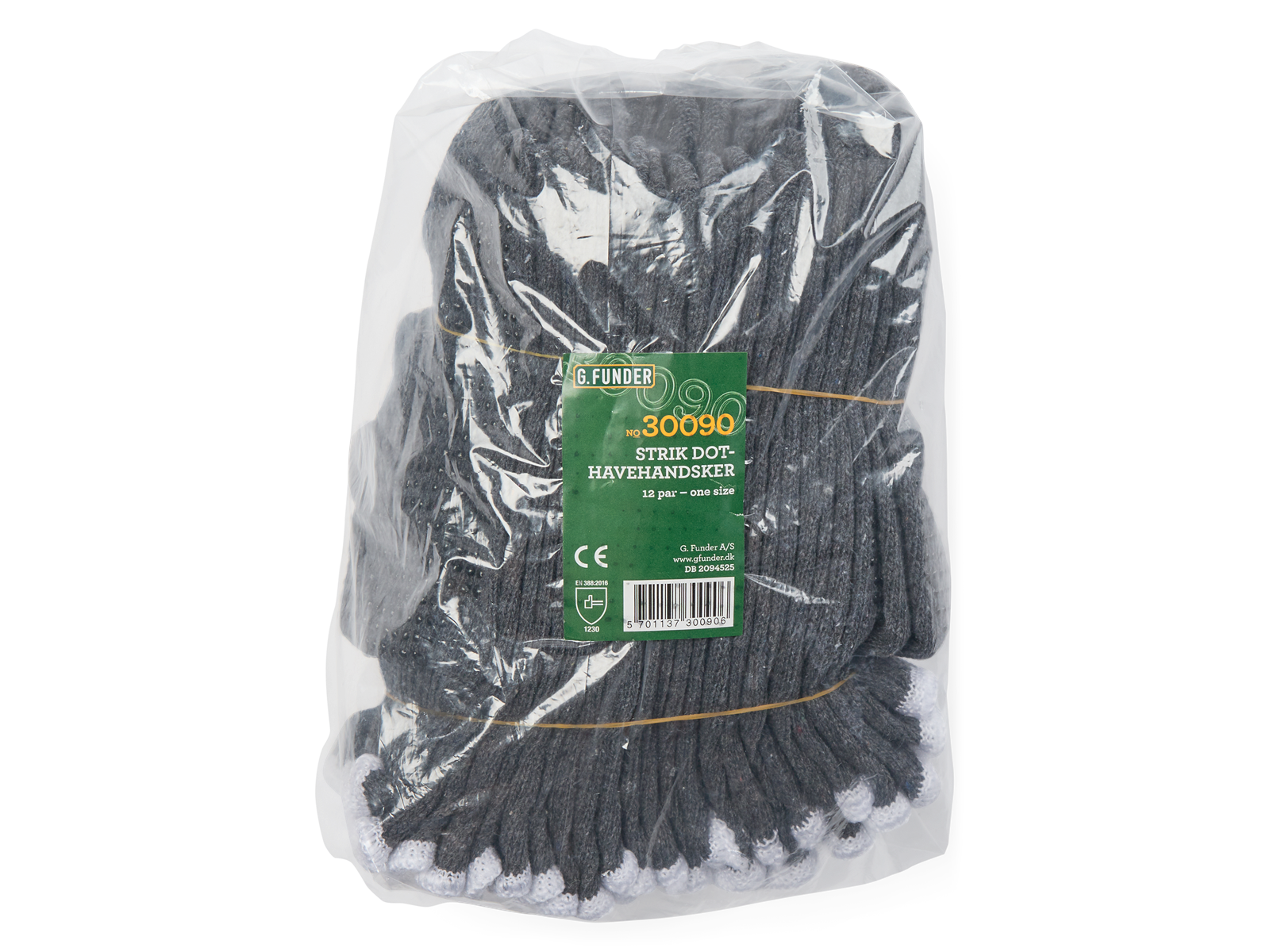 G.Funder Knitted dot gardening glove 12 pairs