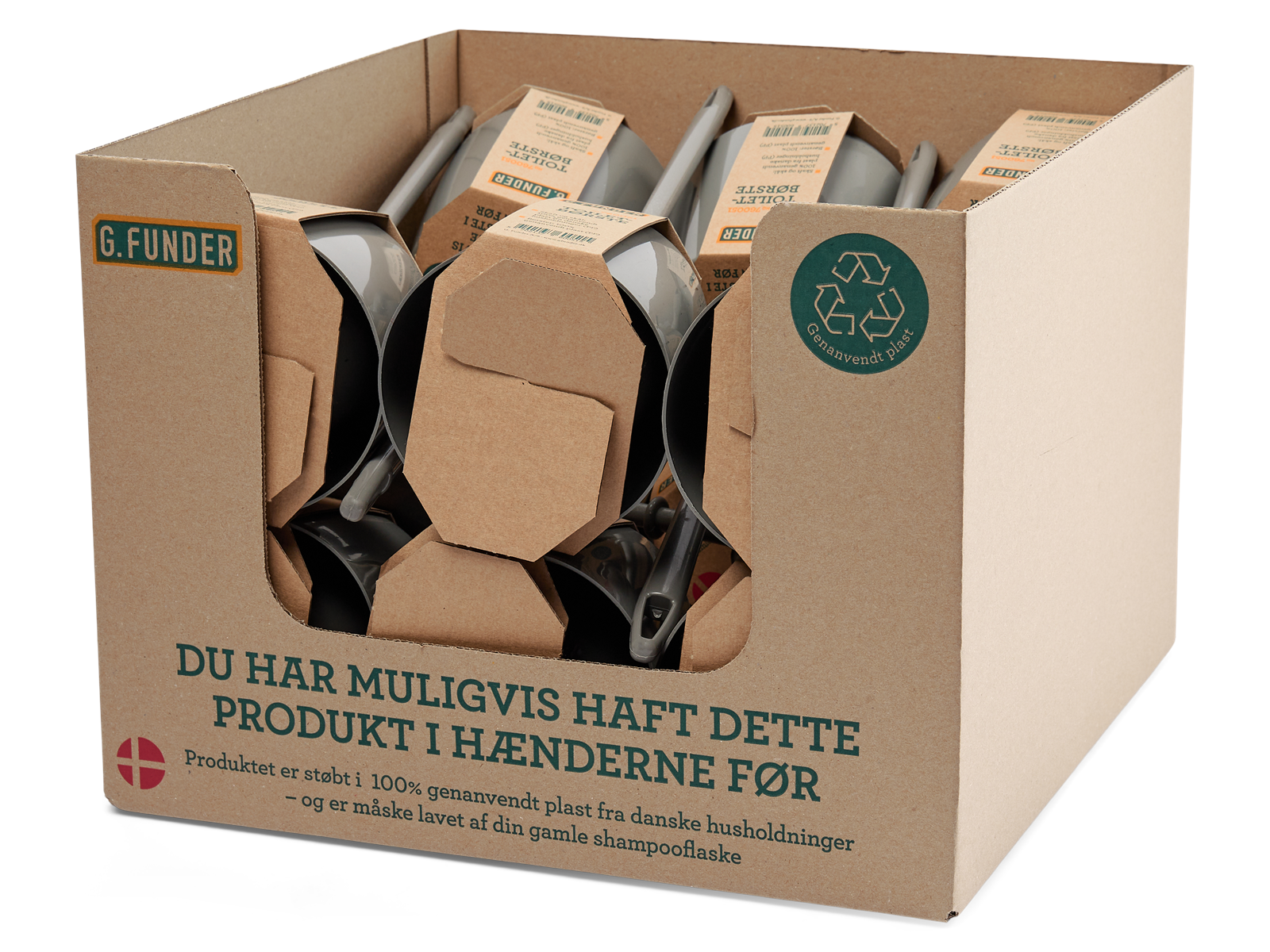 G.Funder Toilet brush large - in recycled plastic from Danish households