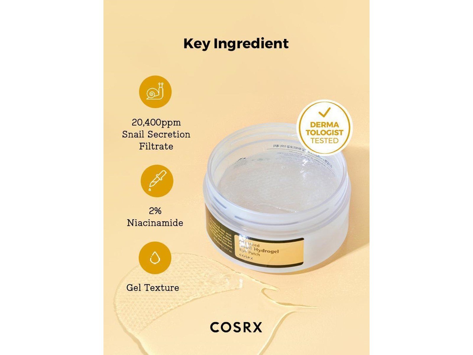 Cosrx - Advanced Snail Hydrogel Eye Patch 60pcs