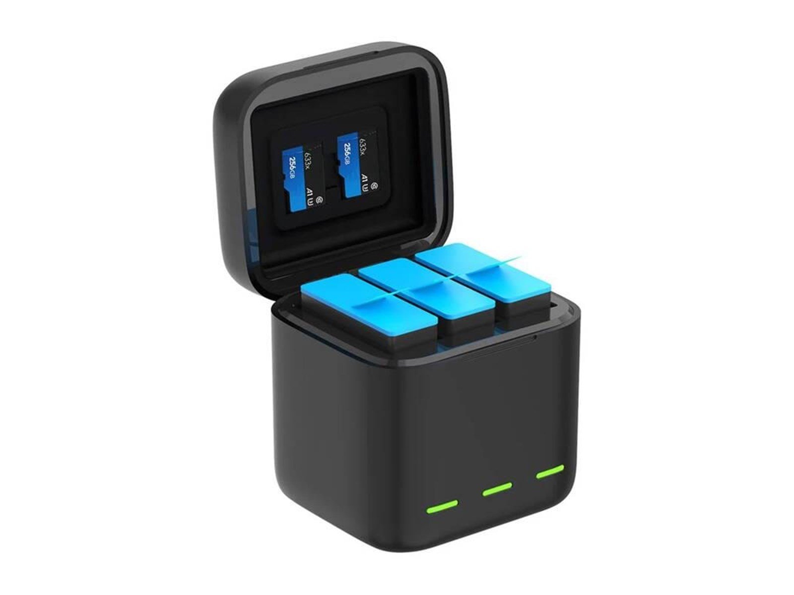 TELESIN triple-channel charger +2 batteries for GoPro Hero 12 / 11 / 10 / 9