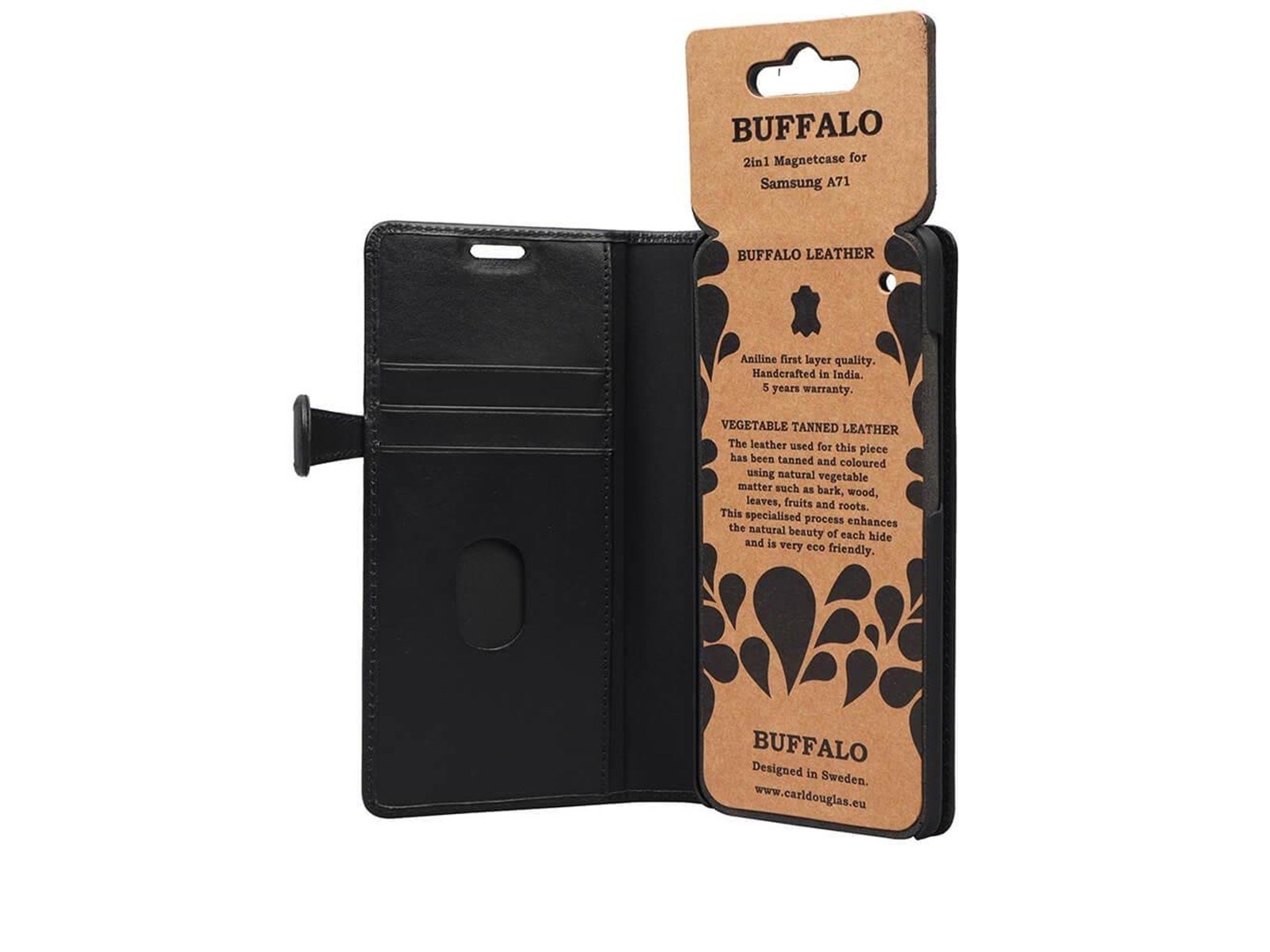 Buffalo Samsung A71 Leather Wallet - Black