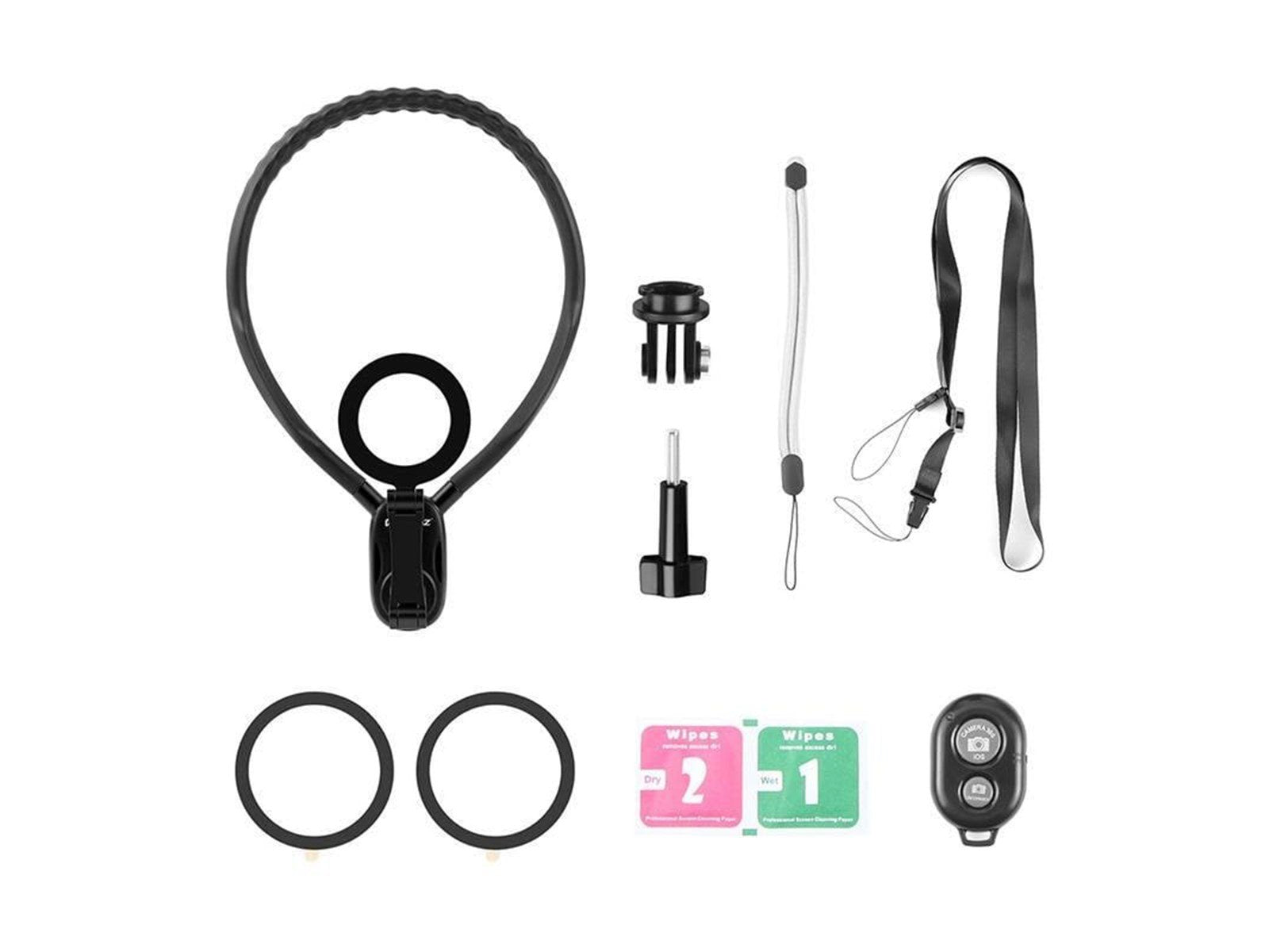 Puluz Magnetic Collar Bracket POV for Action Cameras / Phones (Black)