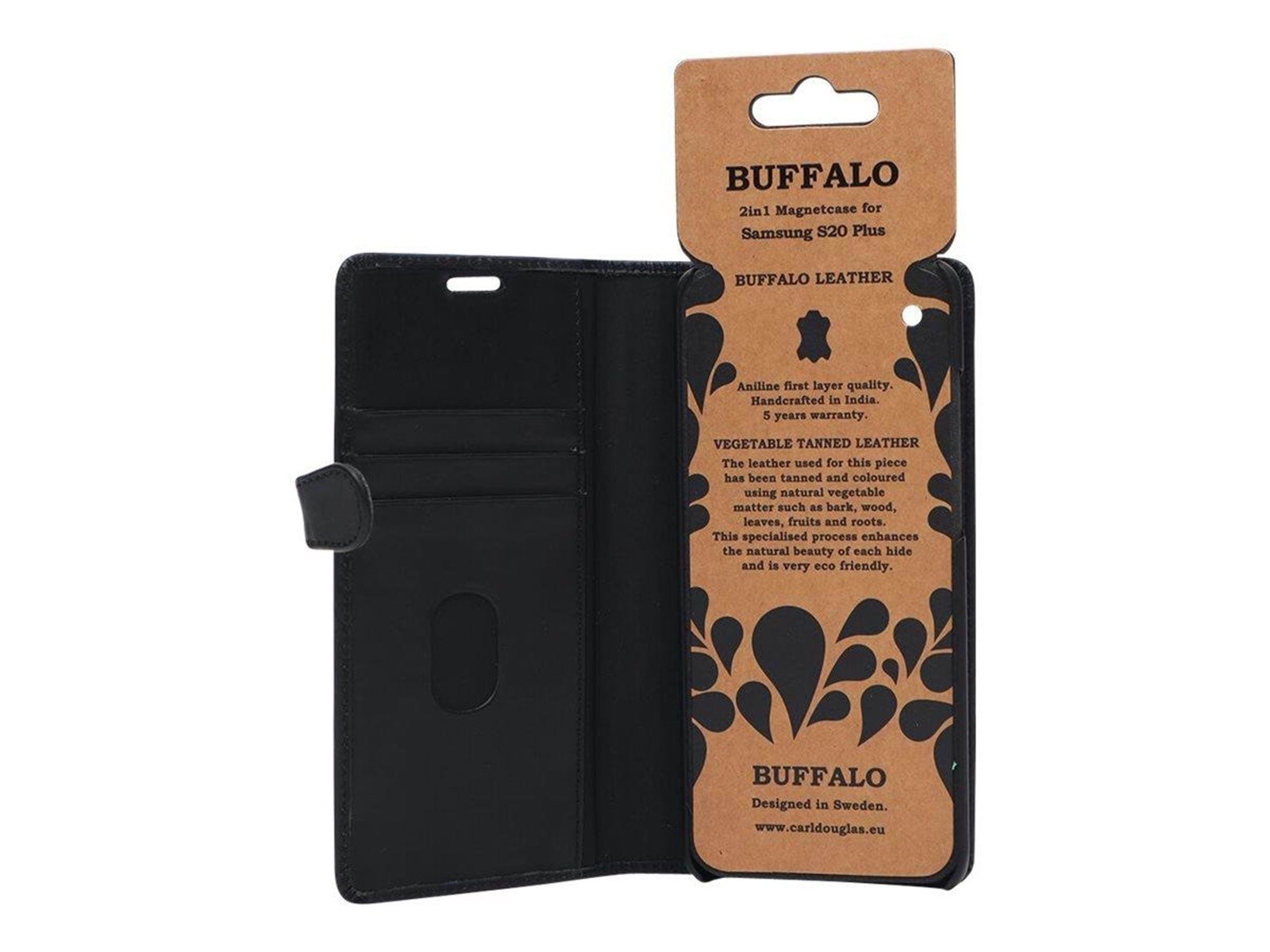 Buffalo Leather Wallet for Samsung S20 Plus - Black