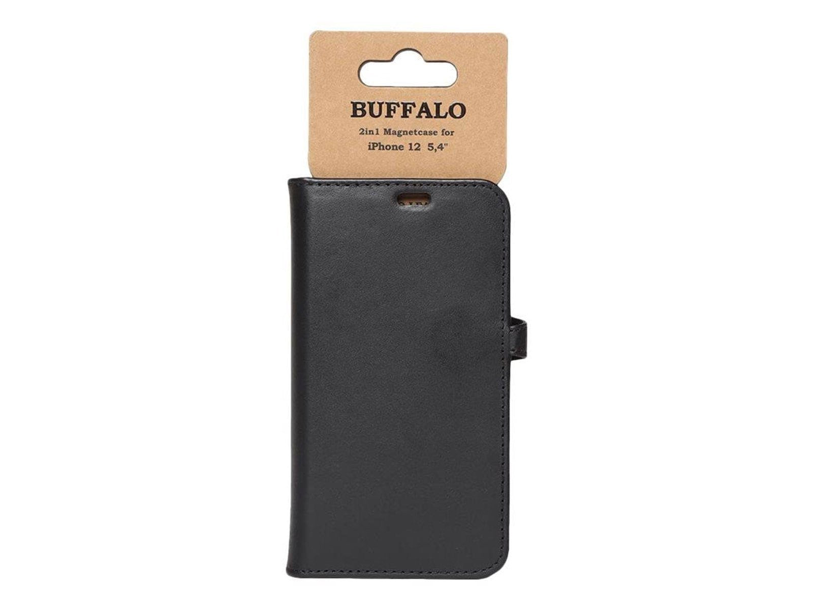 Buffalo Leather Wallet for iPhone 12 Mini - Black