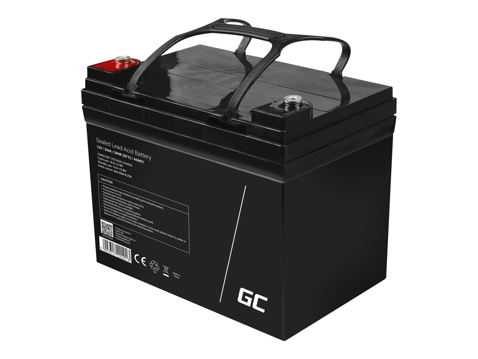 Green Cell AGM21 AGM 12V/33Ah Gel Deep Cycle