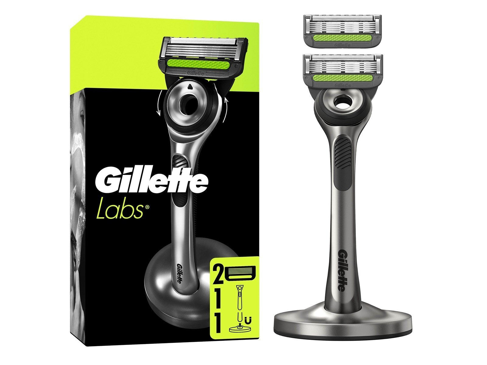 Gillette Labs Razor 2UP Box + Stand Silver