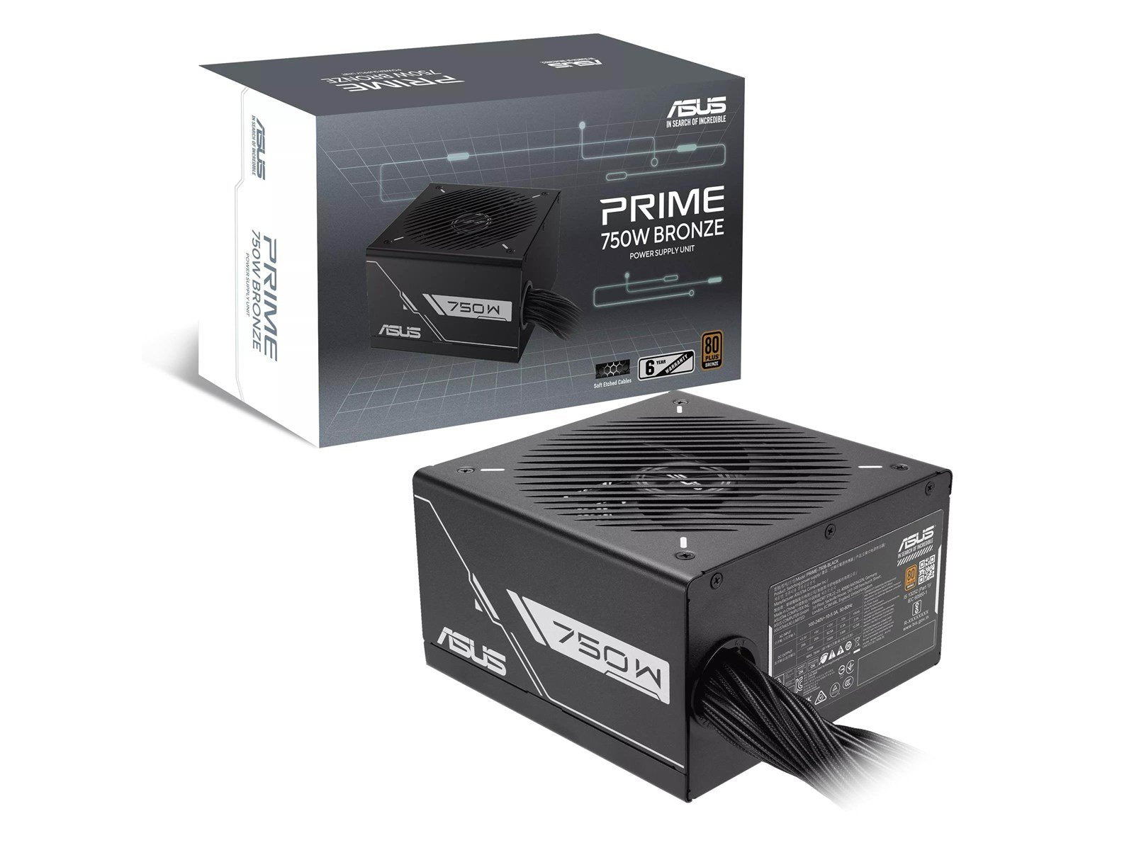 ASUS Prime 750W Netzteile - 750 Watt - 120 mm - ATX - 80 Plus Bronze zertifiziert