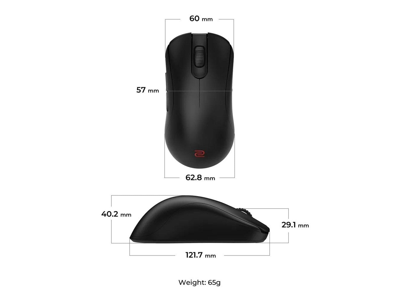 BenQ Zowie ZA13-DW (Small) Wireless Mouse for Esports - Gaming Maus (Schwarz)