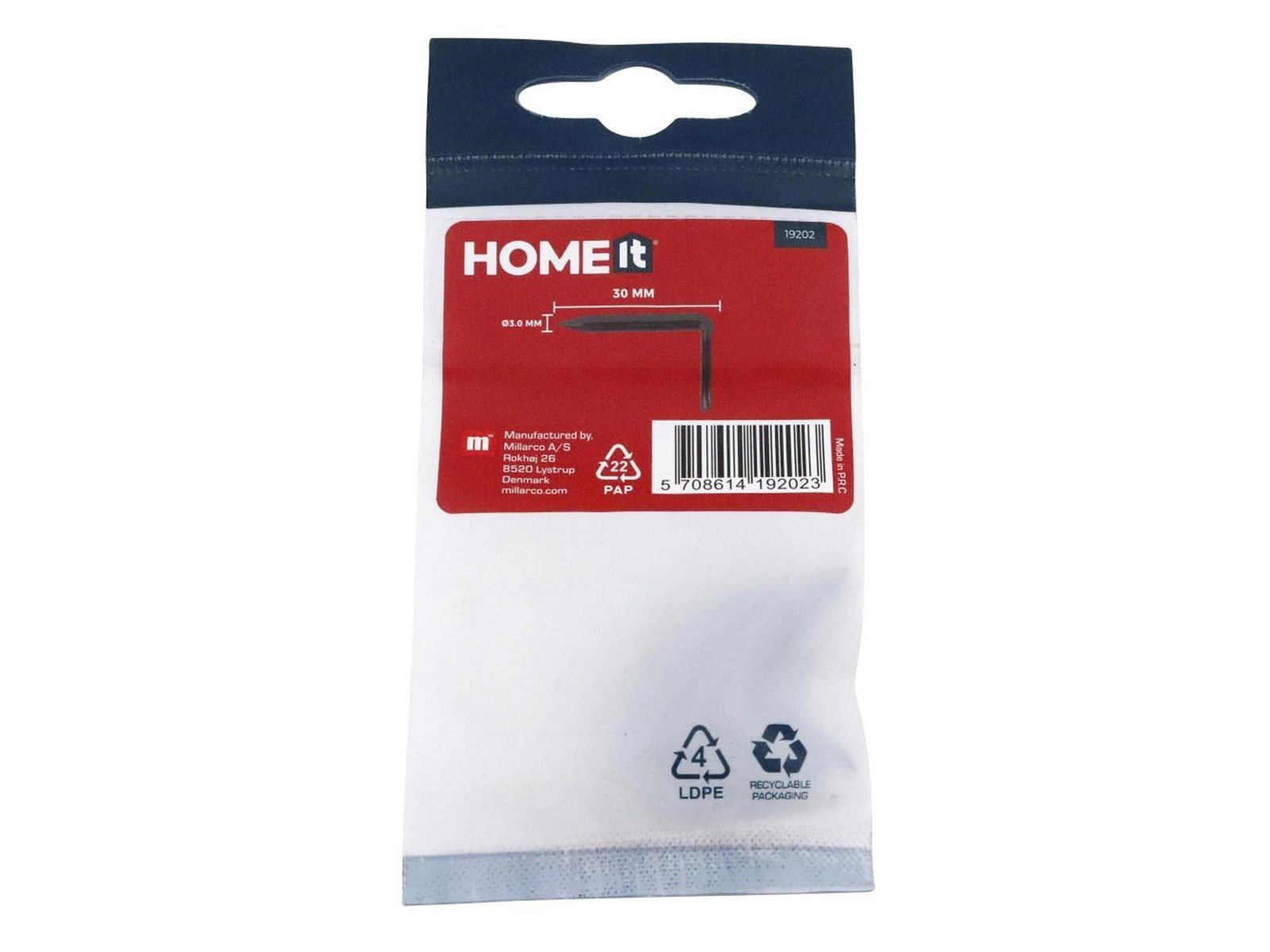 Homeit HOME It® Stålhager 3.0 x 30mm 10 stk.
