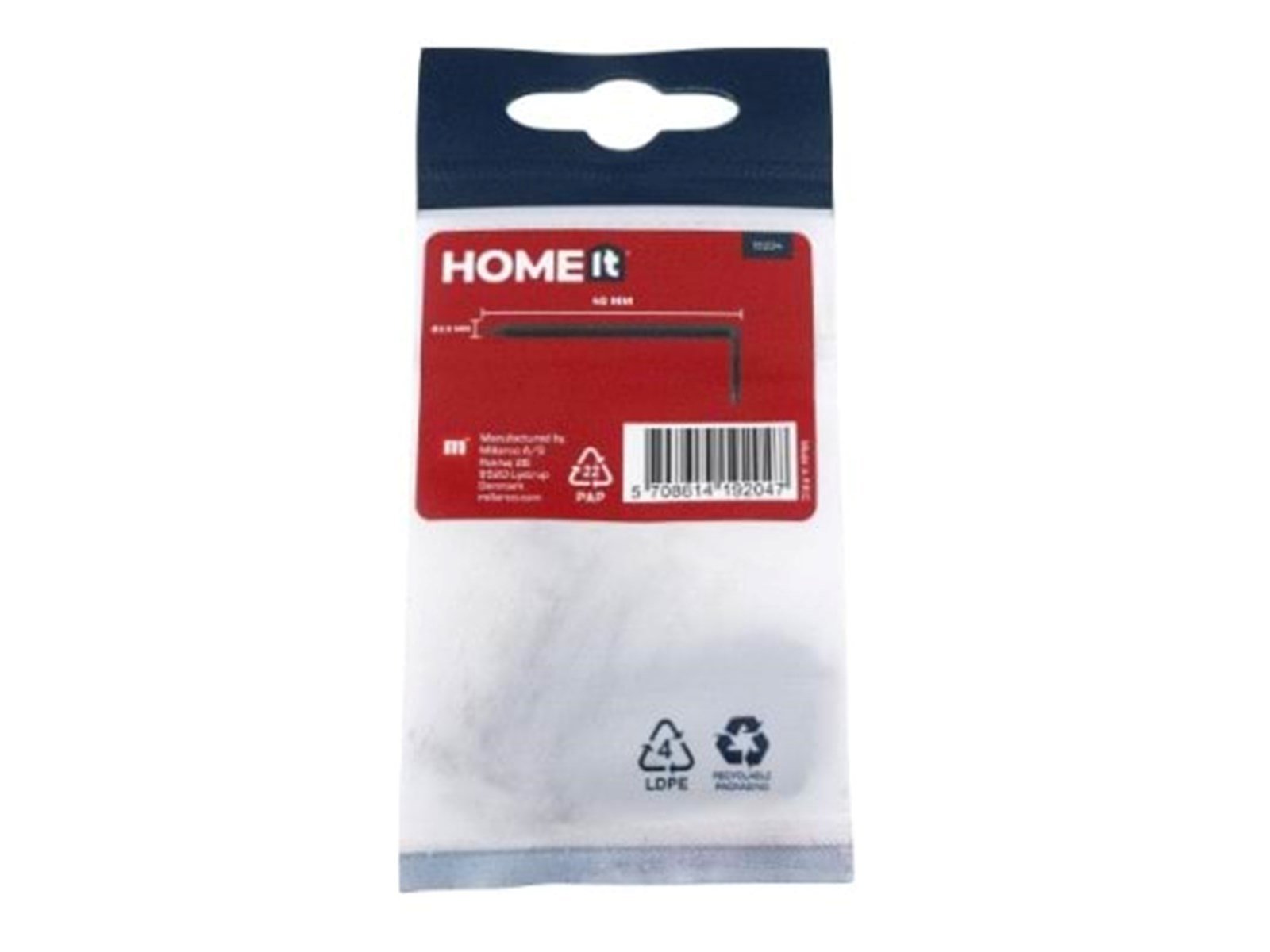 Homeit HOME It® Stålhager 2.0 x 40mm 10 stk.