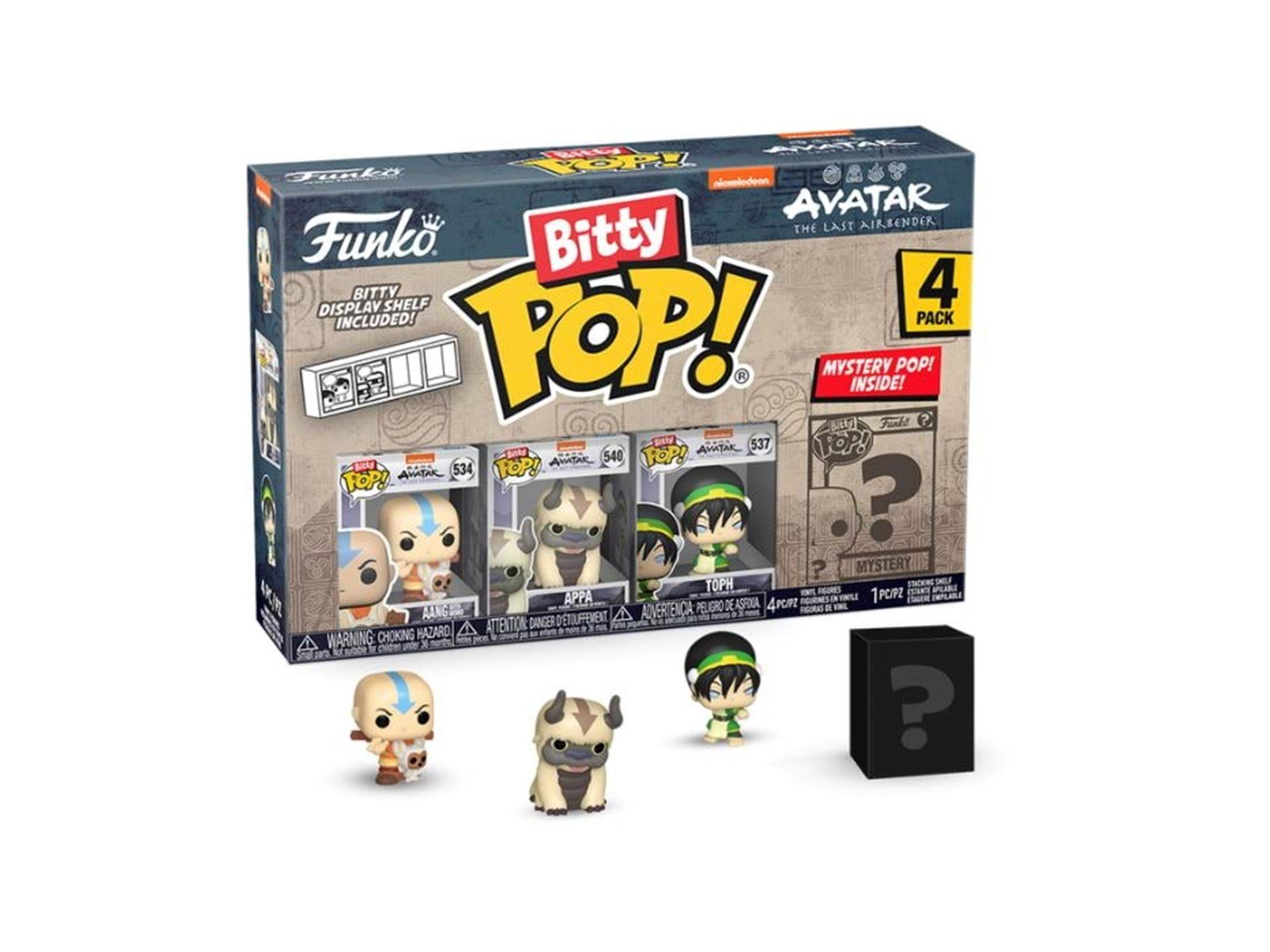 Funko! - Bitty POP Avatar The Last Airbender Series 1 - 4 pack - Figur