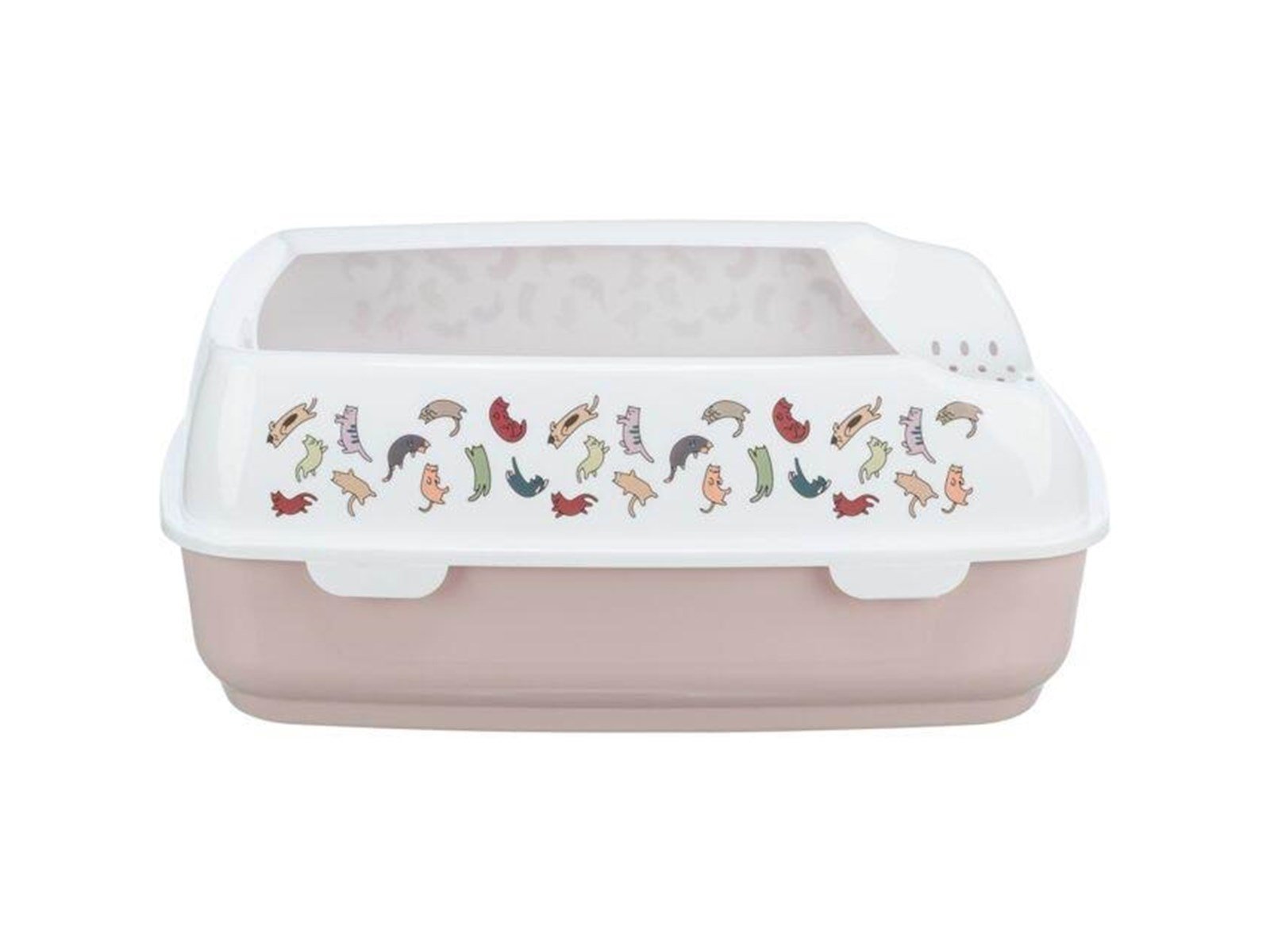 Trixie Delio Cat Litter Tray Rim Light Lilac/White