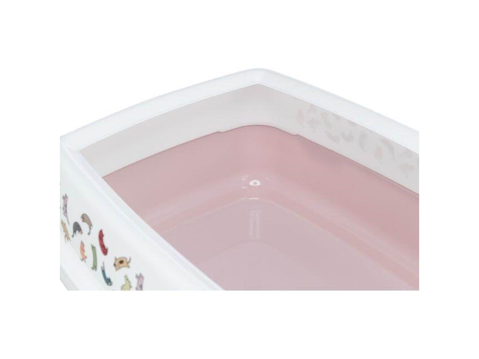 Trixie Delio Cat Litter Tray Rim Light Lilac/White
