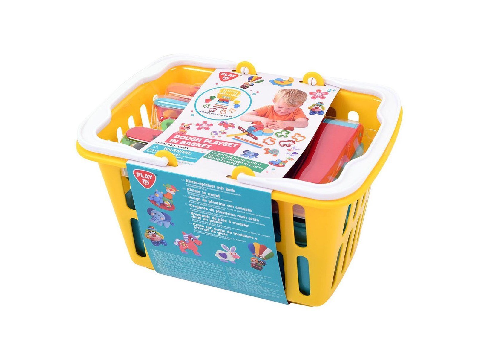 PLAY - Clay Set in Shopping Cart 4 Clay Pots