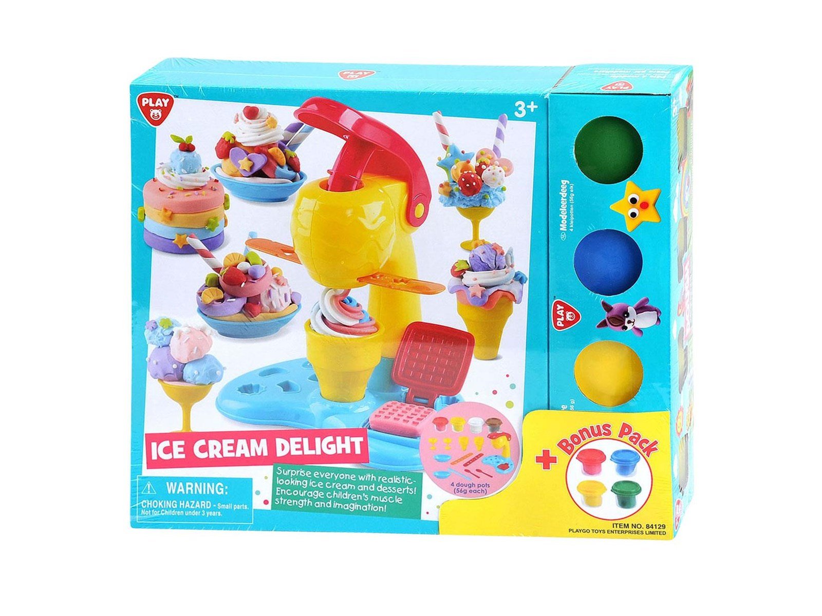 PLAY - Ice Cream Making Clay Set 4 Clay Pots