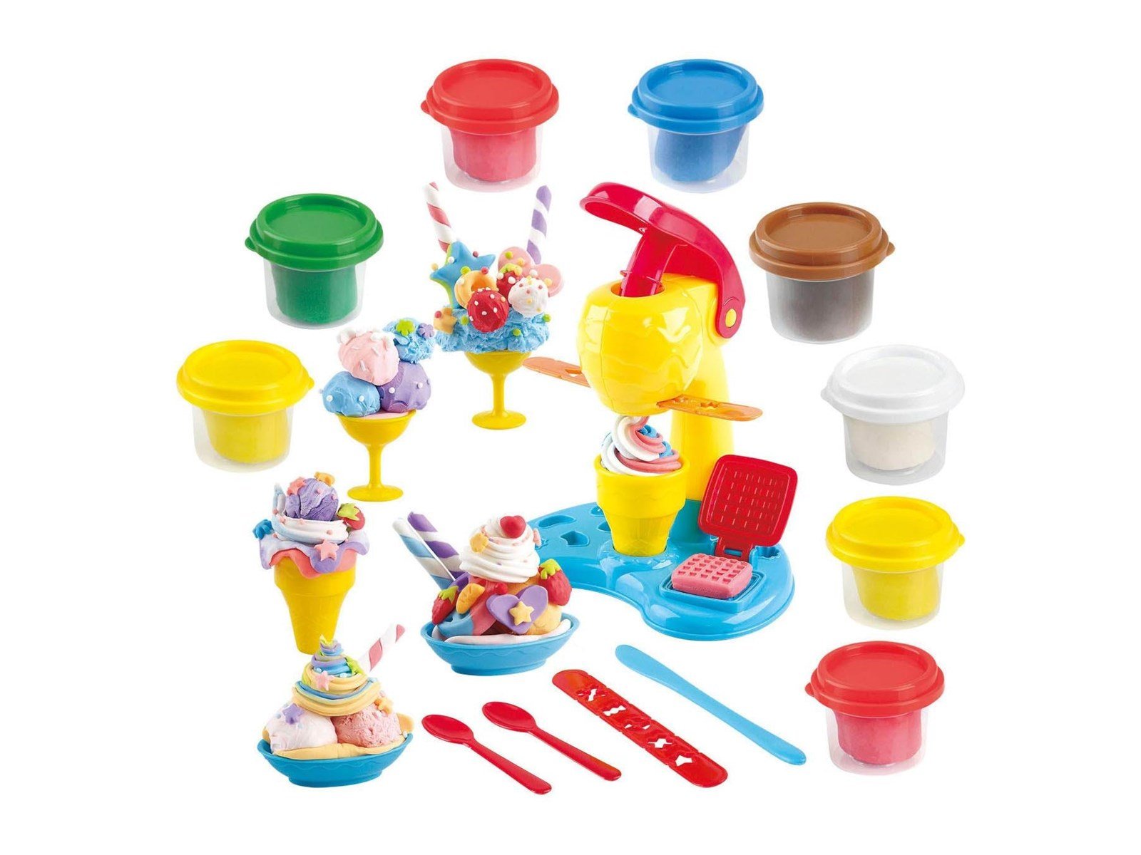 PLAY - Ice Cream Making Clay Set 4 Clay Pots