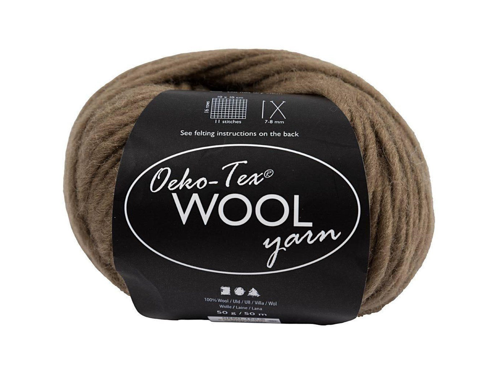 Creativ Company Wool yarn Light brown 50m