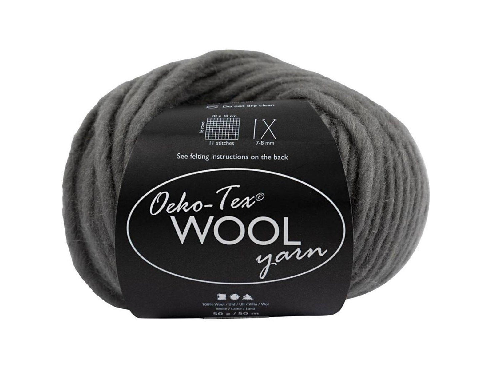 Creativ Company Wool yarn Gray 50m