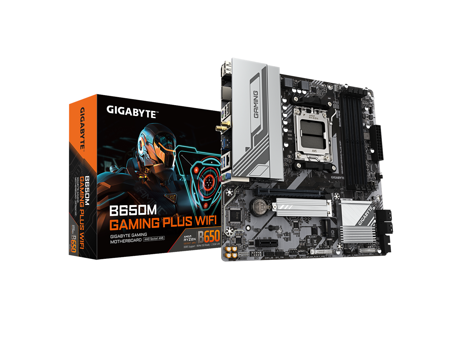 GIGABYTE B650M GAMING PLUS WIFI Mainboard - AMD B650 - AMD AM5 socket - DDR5 RAM - Micro-ATX