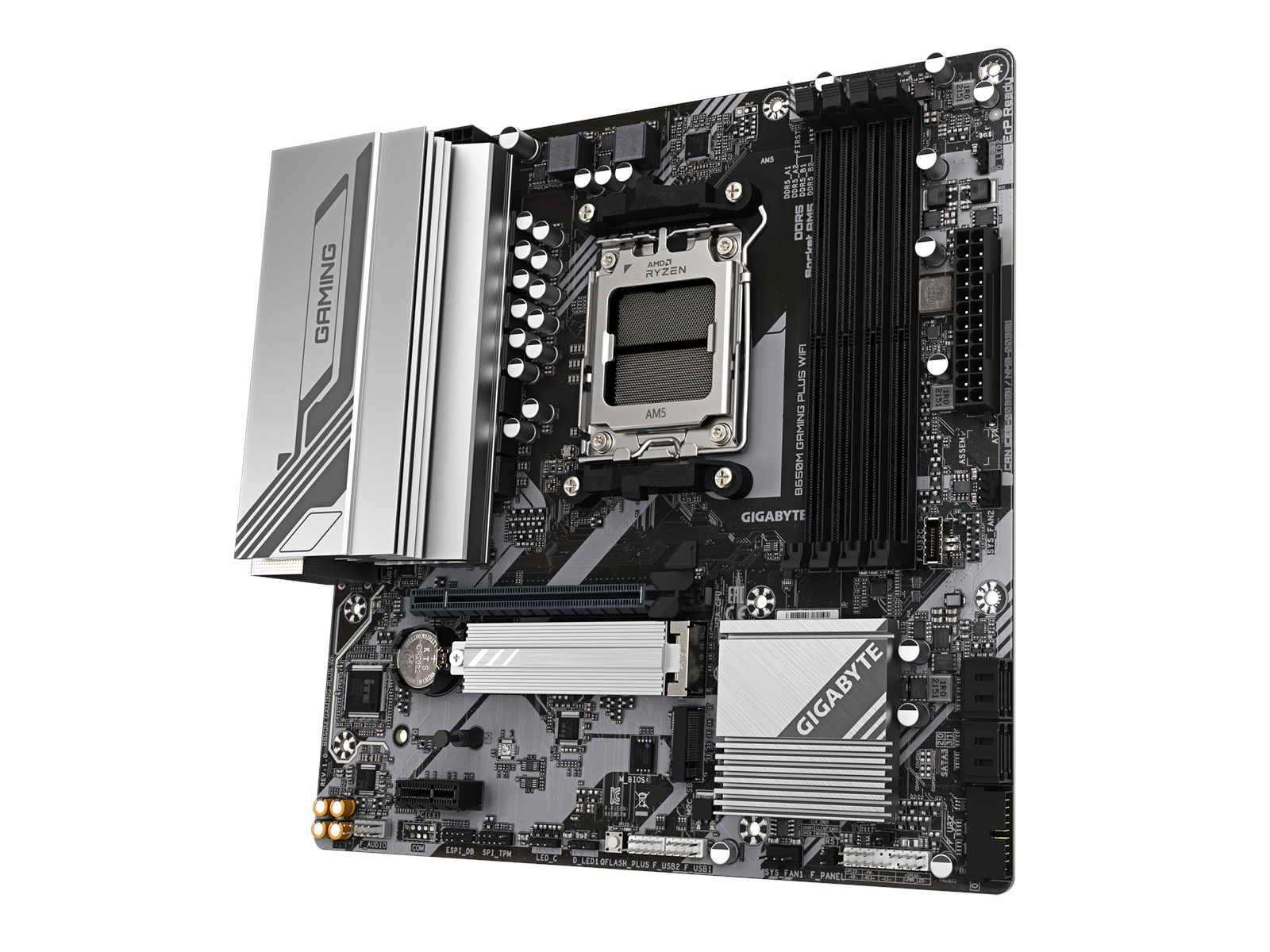 GIGABYTE B650M GAMING PLUS WIFI Mainboard - AMD B650 - AMD AM5 socket - DDR5 RAM - Micro-ATX