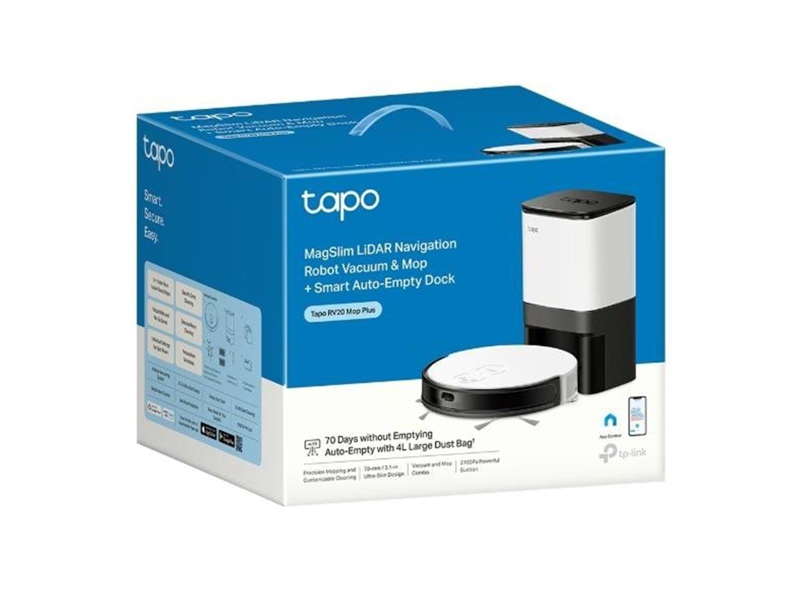 TP-Link Roboter Staubsauger Tapo RV20 Mop Plus